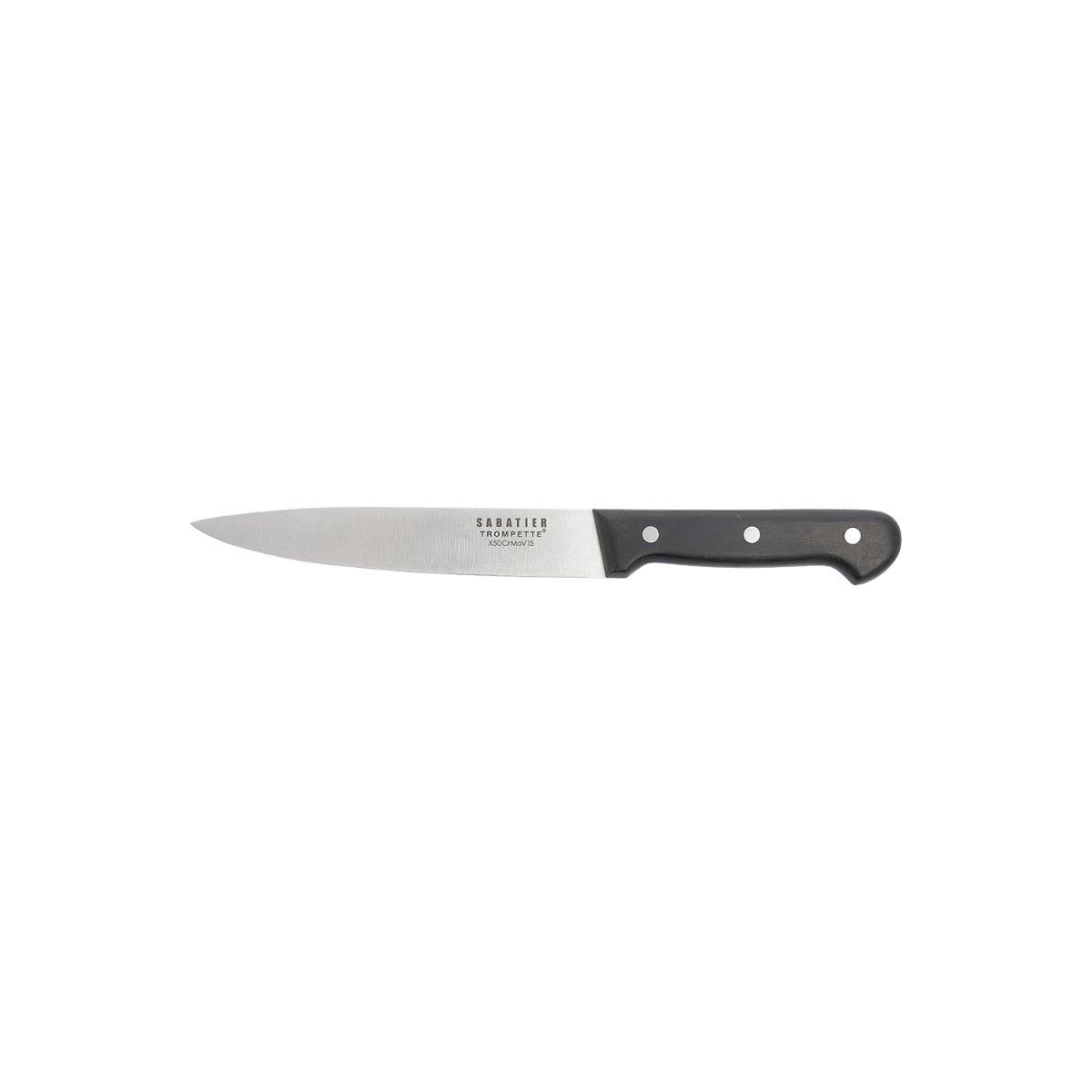 Sabatier Cuchillo Trinchar Universal 18 cm, Acero Mov, Extra-afilado para Corte Preciso, Mango Ergonómico, Apto Lavavajillas, 25 Años Garantía