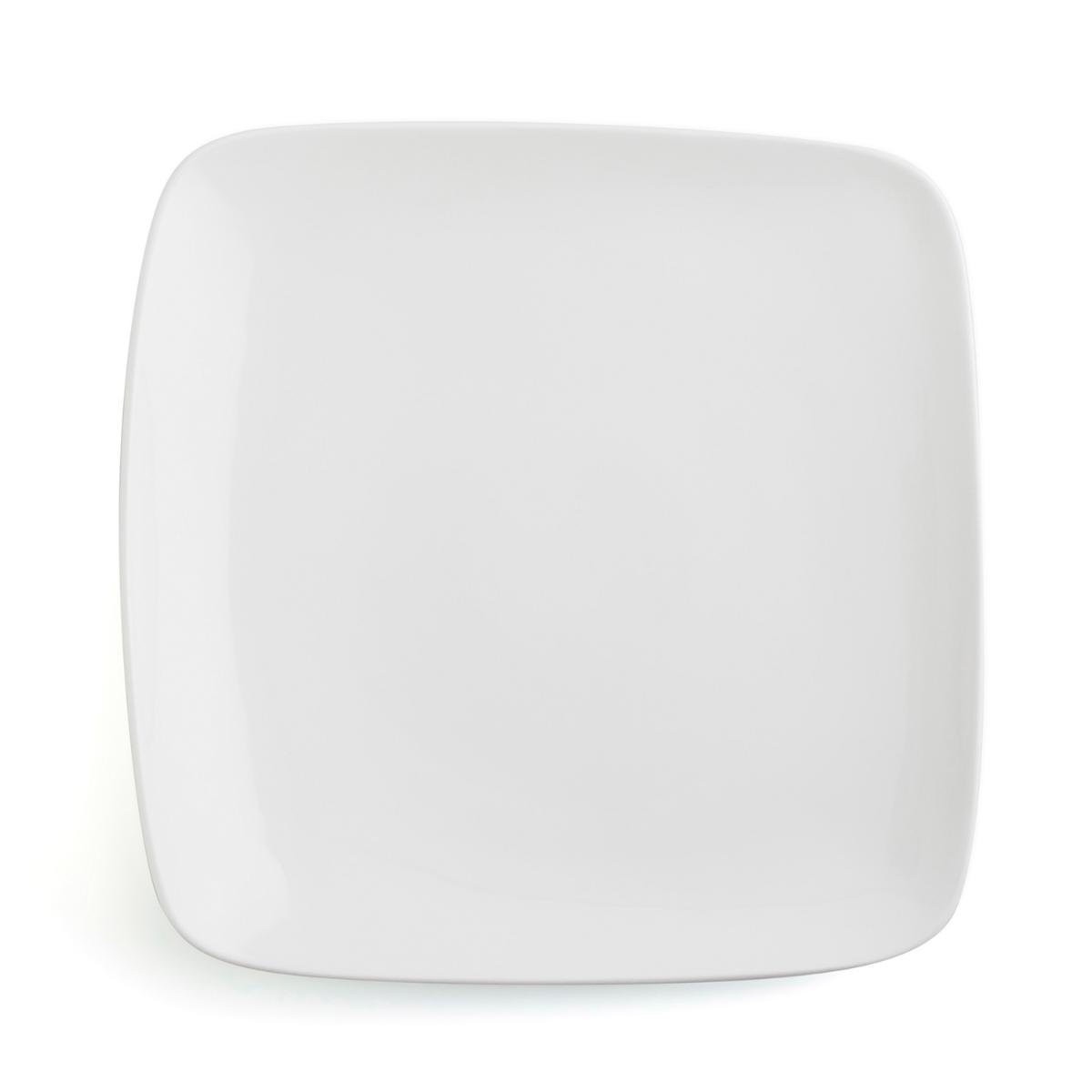 Ariane Plato Llano Porcelana Blanco 30x30 cm Ala Elevada Vital Square, Apto Horno, Microondas, Lavavajillas y Apilable