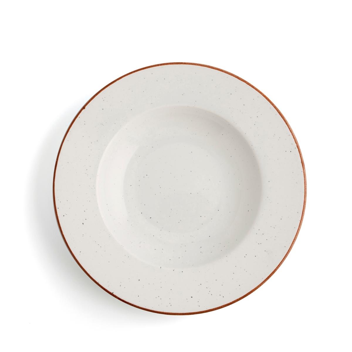 Ariane Plato Hondo Porcelana Terra 26 cm Beige Reforzado Profesional Apilable Apto Lavavajillas Microondas Horno 170°C Resistente Choque Térmico