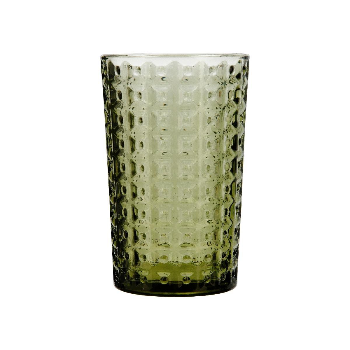 La Bouchée by La Cartuja de Sevilla Vaso Alto Vidrio Alma 35 cL Color Verde - Pack 24 Unidades. Apto Lavavajillas, Reciclable.