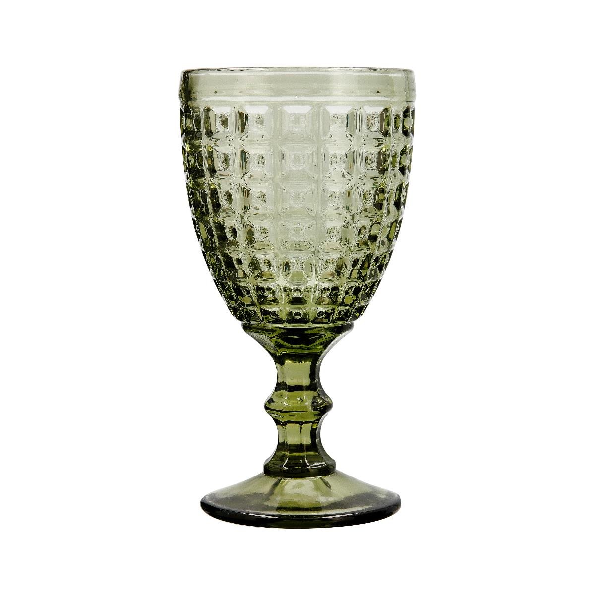 La Bouchée by La Cartuja de Sevilla Copa Vidrio Alma Verde 30 cL Acabado Brillo - Apto Lavavajillas, Ecológica, Higiénica y Sin Cadmio/Plomo