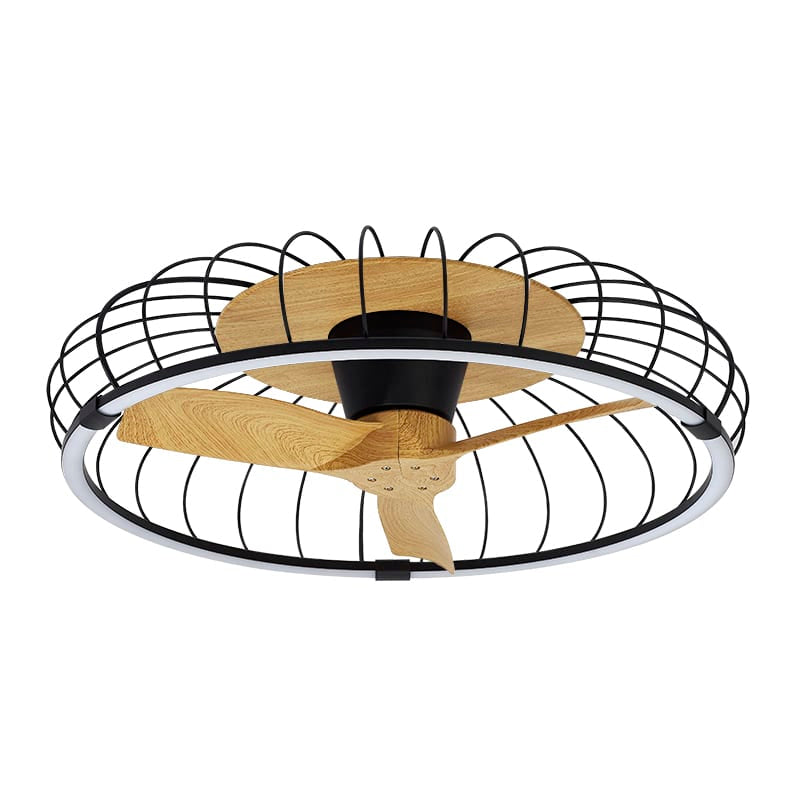 Mantra Nature Plafón LED Ventilador negro 7808