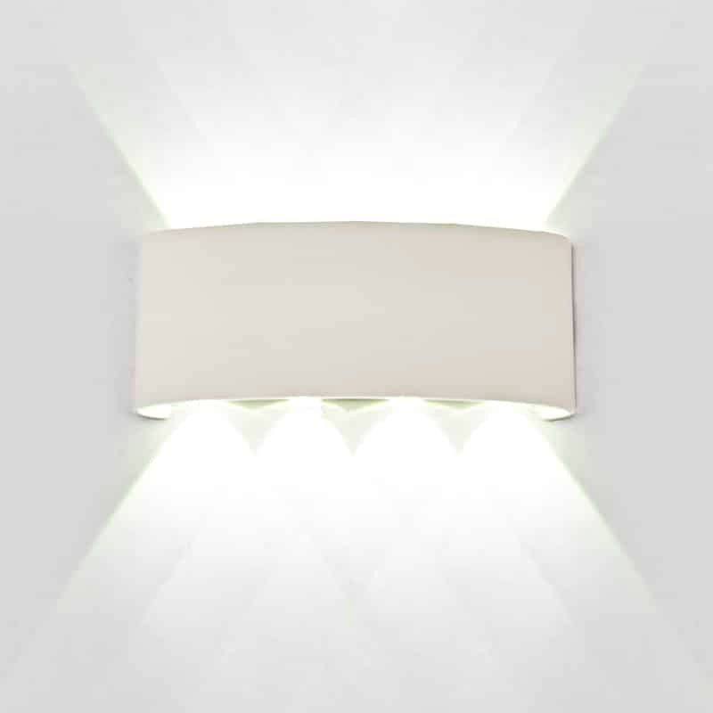 Mantra Arcs Aplique exterior LED 8W 3000K IP54 blanco arena 7814