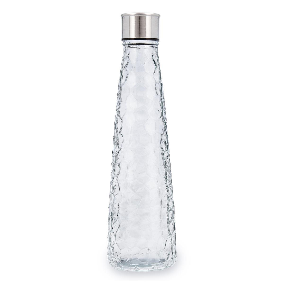 Quid Botella Viba con Tapón de Vidrio 0,75 L Transparente - Pack 12 Unidades, Apta Lavavajillas, Frigorífico, Ecológica, Fabricada en Francia