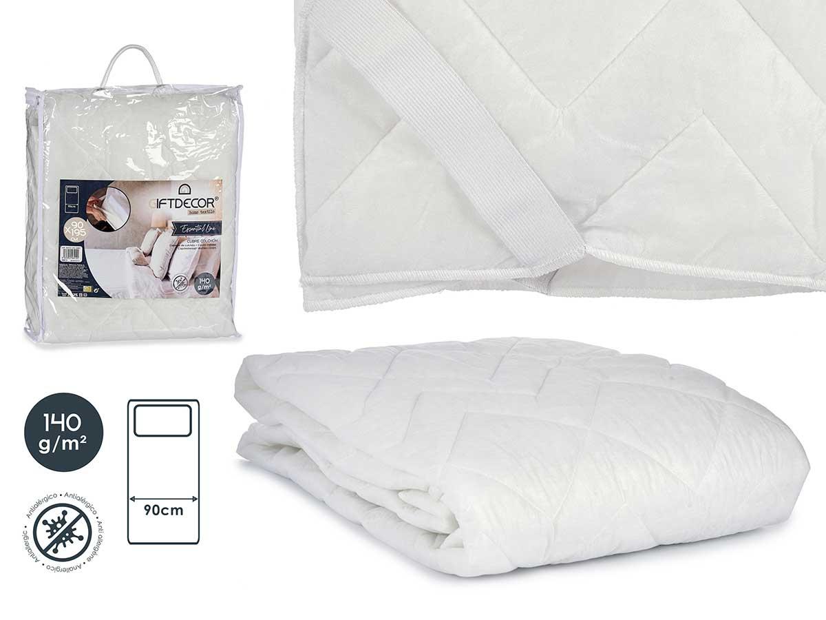 Giftdecor Cubre Colchón TNT con Goma Blanco 90 cm (8 Unidades)