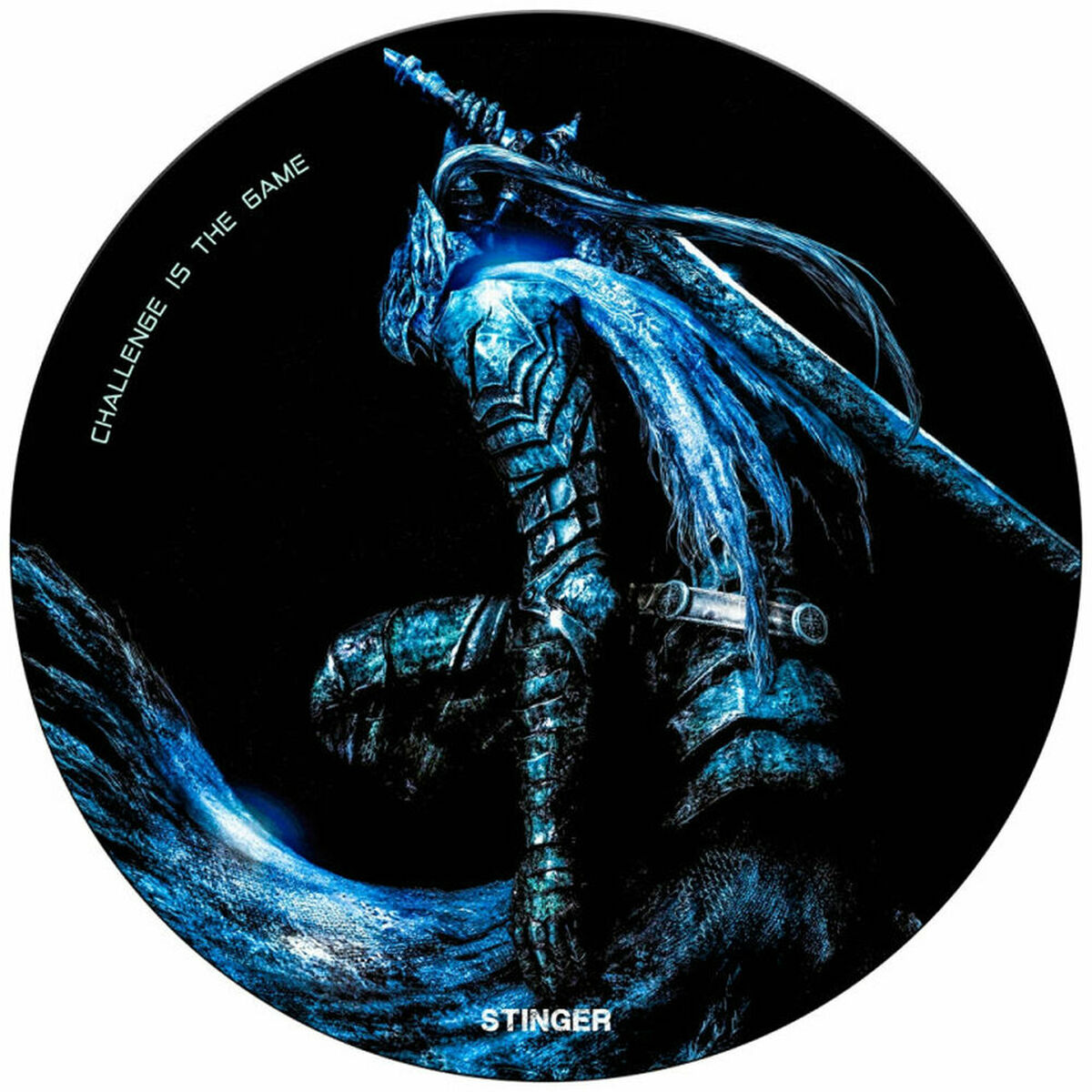 Stinger by Woxter GM26-089 Alfombra Gaming Floorpad FUTURE Púrpura, protectora de suelo para sillas, microfibra 120cm