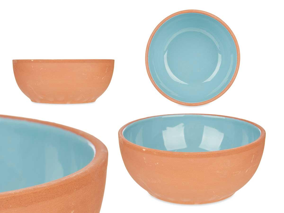 La Dehesa Bowl de Barro 20 cm Color Turquesa, Apto para Horno, Microondas, Nevera y Lavavajillas (8 Unidades)
