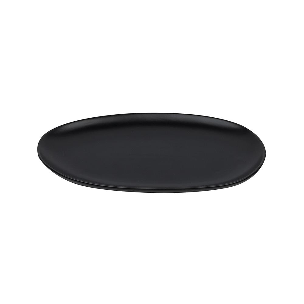 Avet Fuente Oval 25 cm Stoneware Colección Black Semi Mate