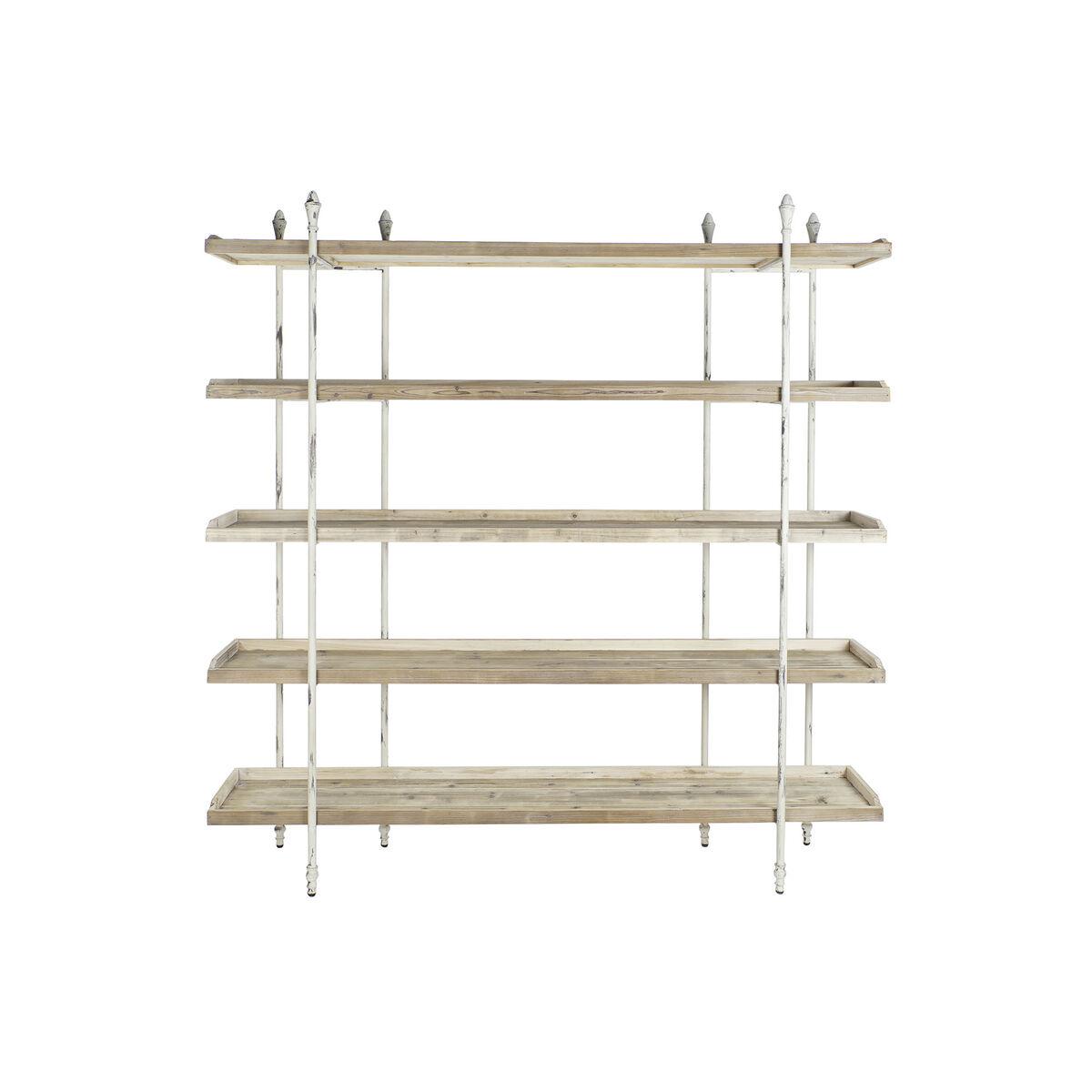 Estantería DKD Home Decor Blanco Natural Metal Abeto Madera de abeto 40 % Metal 190 x 40 x 200 cm