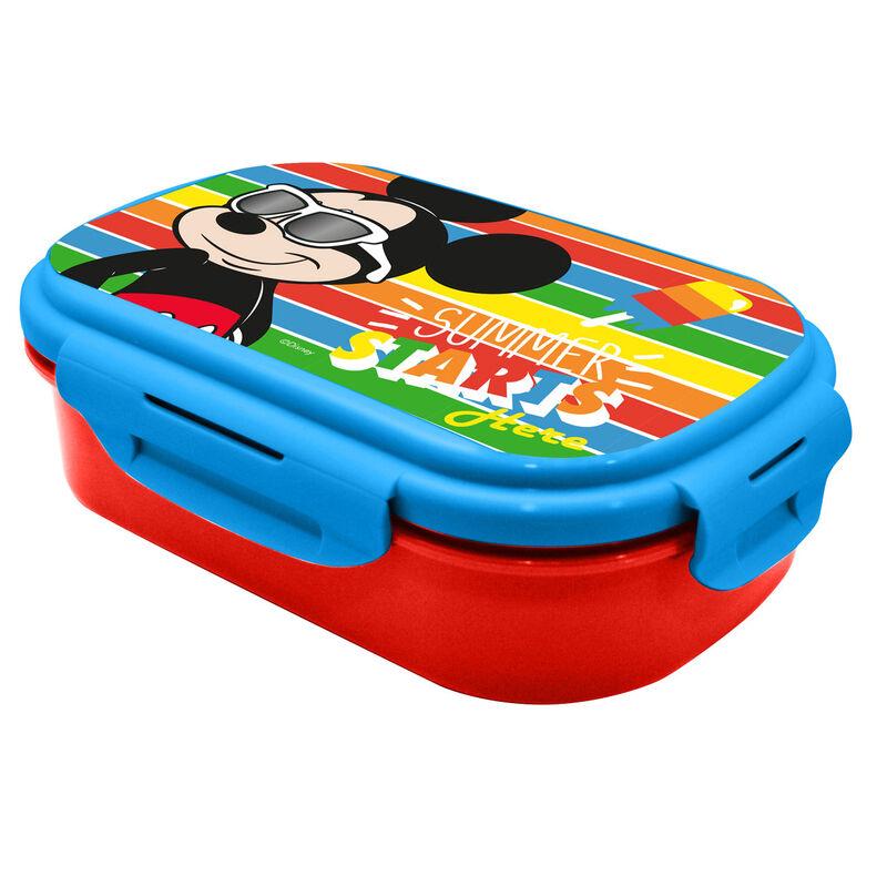KIDS LICENSING Sandwichera Mickey Disney con Cubiertos - 22x16x7cm