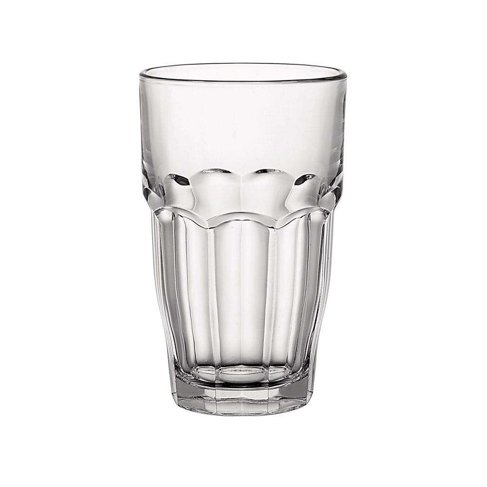 Bormioli Rocco Vaso Rockbar 646 Ml Cristal Templado Apilable Pack 6 Unidades - Altura 163 mm, Diámetro 95 mm, Apto Lavavajillas, Resistente Golpes