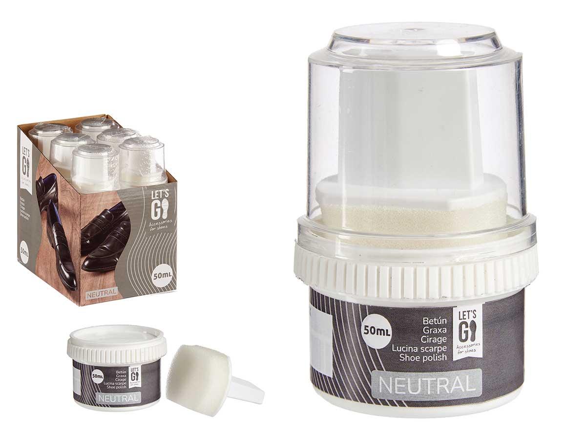 Arte Regal Betún 50gr Esponja Limpiadora Neutro Blanco 6x9x6 cm (24 Unidades)