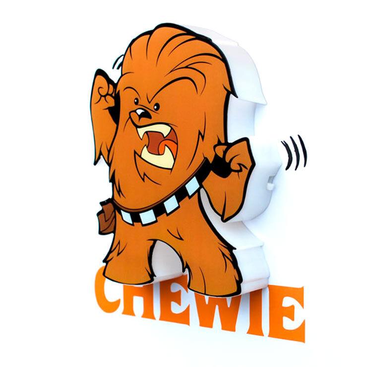 3D Light FX Lámpara 3D Mini LED Chewie Star Wars – Funciona con Pilas AAA