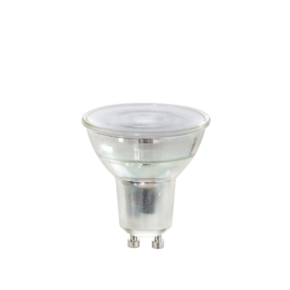 Airam LED fuente de luz con regulación de 3 niveles de atenuación transparente, con memoria, cuerpo de vidrio, par16 40° gu10, 5w