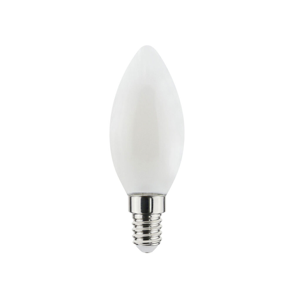 Bombilla de filamento LED Airam dim to warm para candelabros opal e14, 5w