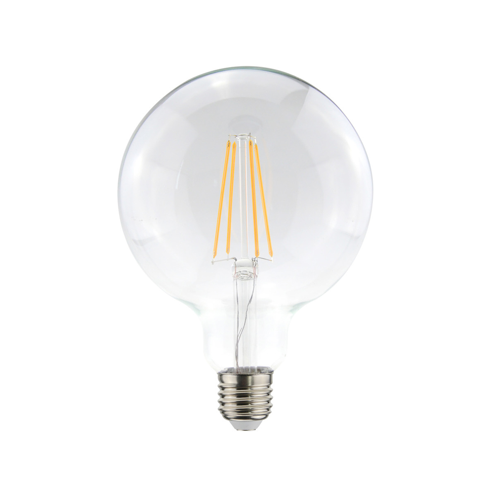 Bombilla Airam Filament LED-glob de 125 mm de luz Claro, regulable e27, 4w