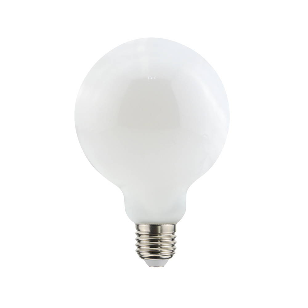 Bombilla de filamento LED Airam de 95 mm de fuente de luz opal, e27 regulable, 9w