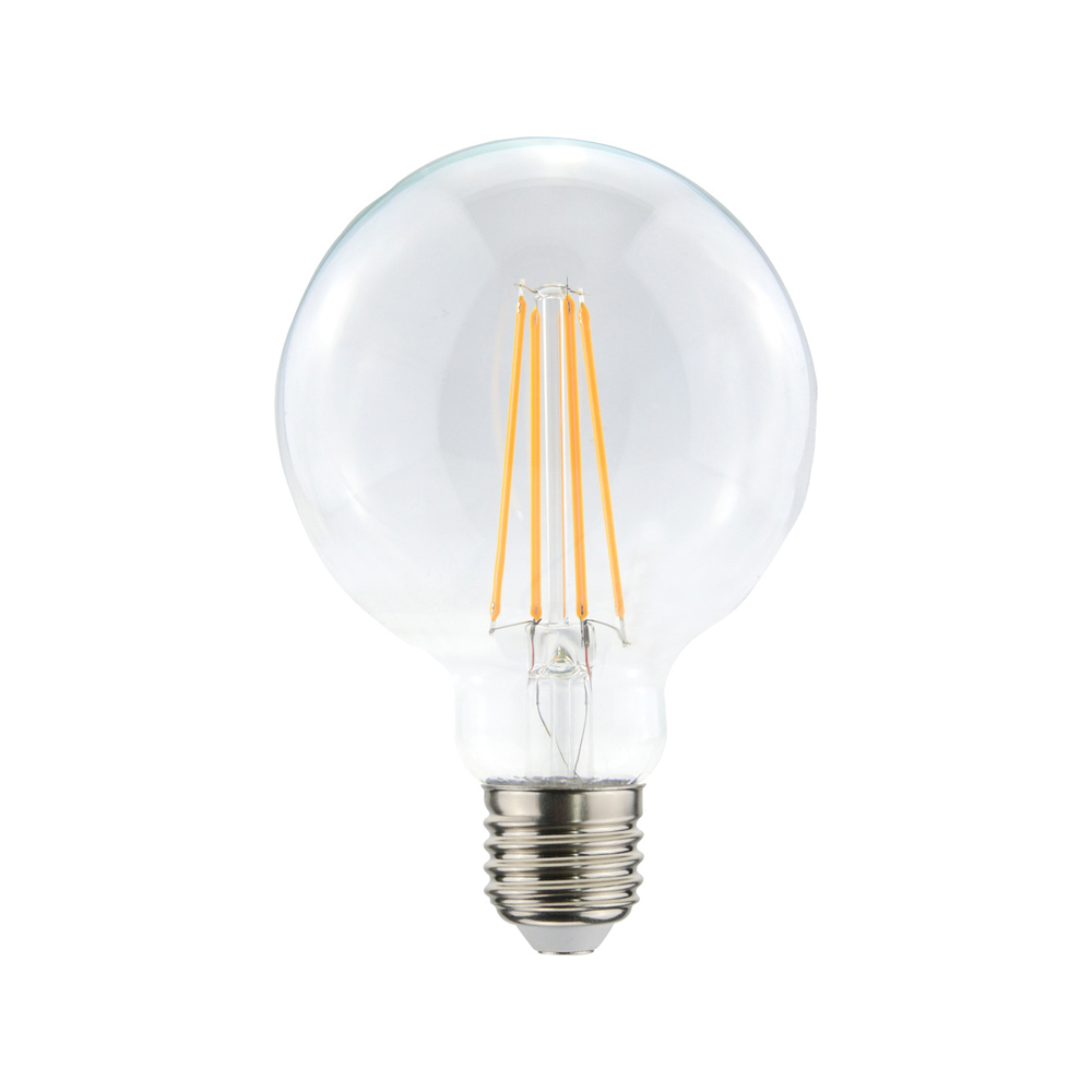 Bombilla LED de filamento Airam de 95 mm de luz E27 3,5W Transparente regulable