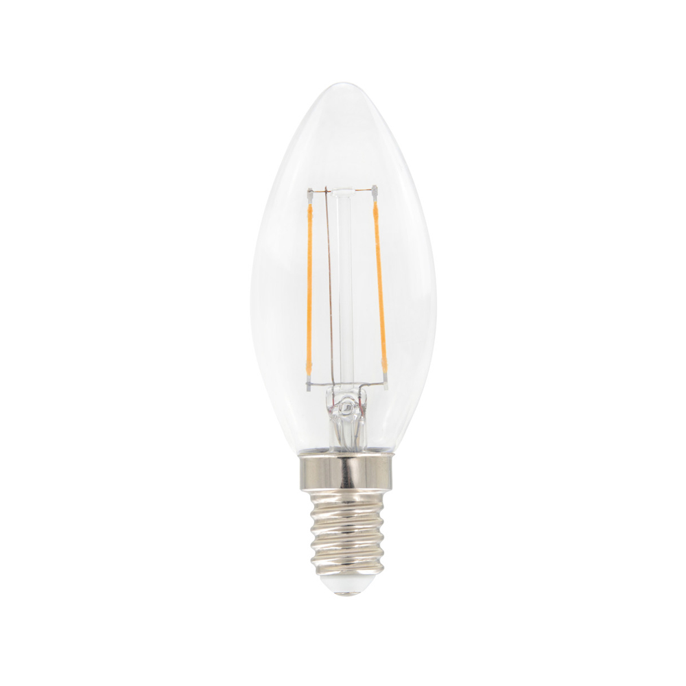 Airam Filament LED - vela de candelabro C35 fuente de luz Claro, regulable e14, 3w