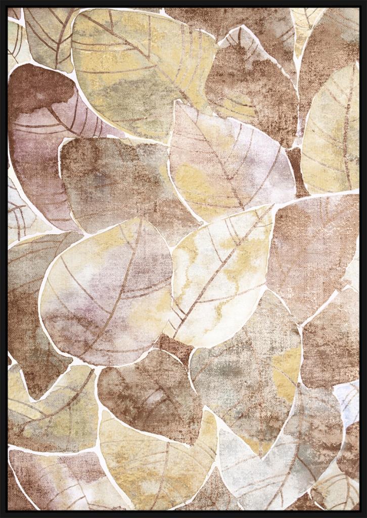 DKD Home Decor Cuadro Tradicional Hojas de Lienzo Multicolor 83 x 123 cm Profundidad 4.5 cm (Pack 2 Unidades)