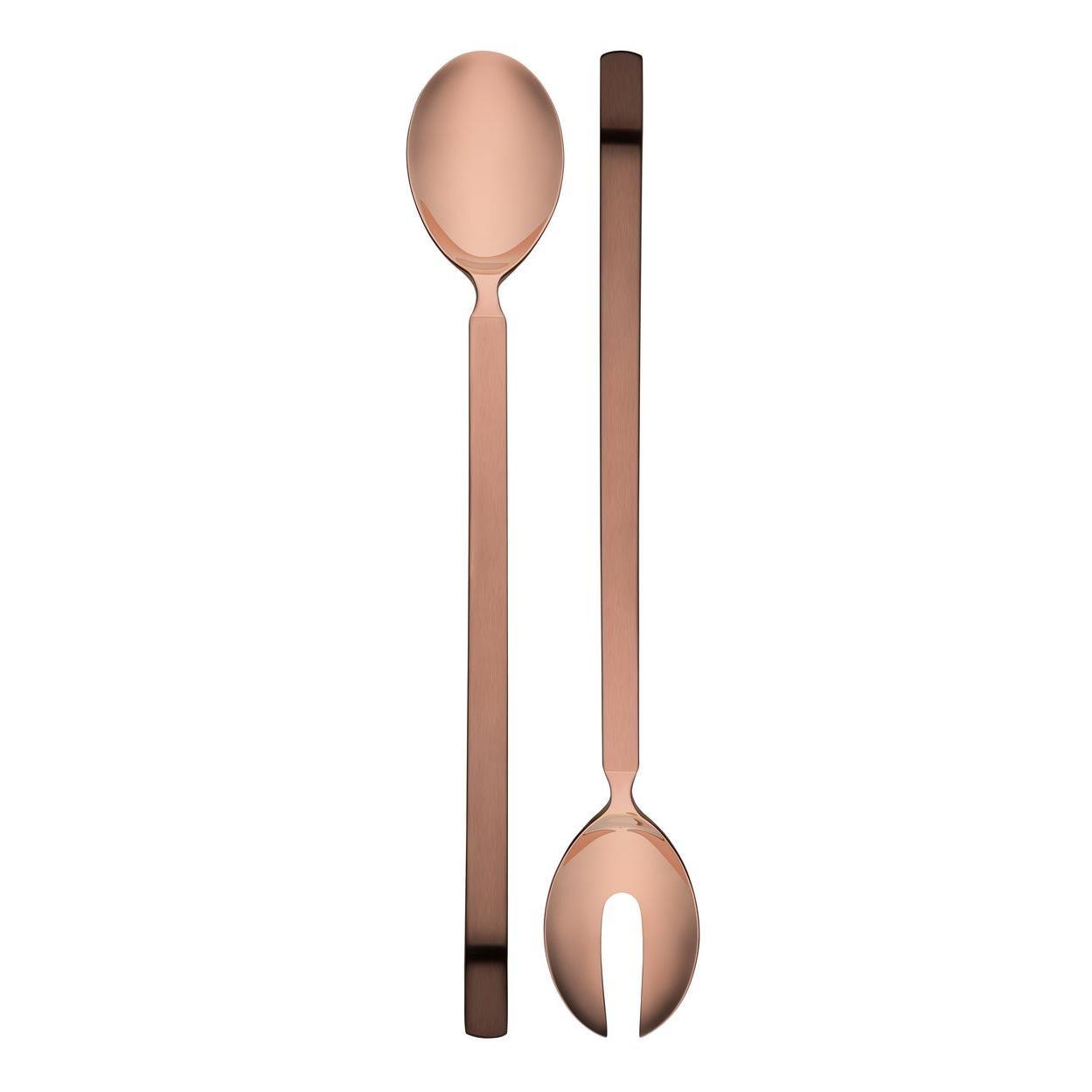 Alessi 4180/14 DRY Cubiertos Ensalada Acero Inoxidable 18/10 Apto para Inducción