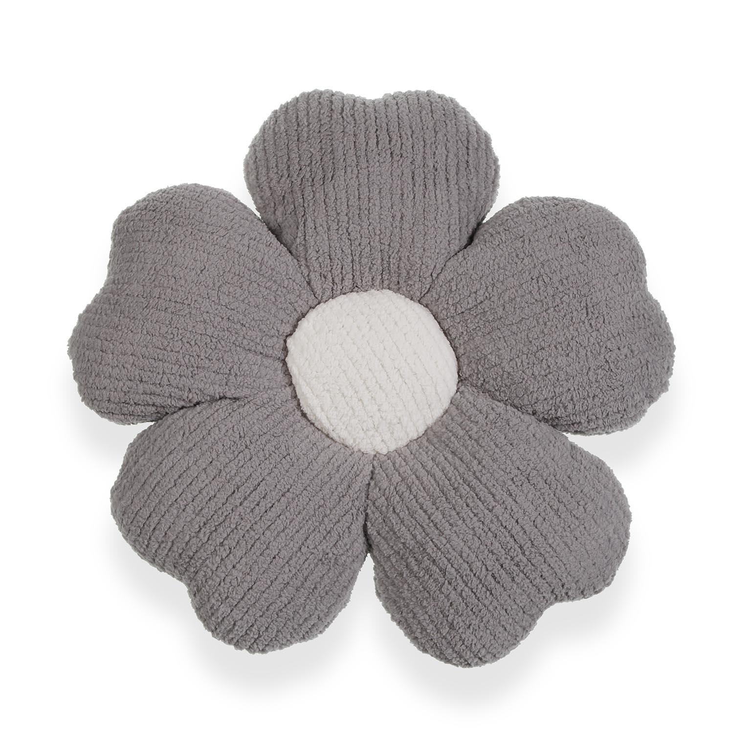 Cojín Versa Gris Flor 48 x 48 cm