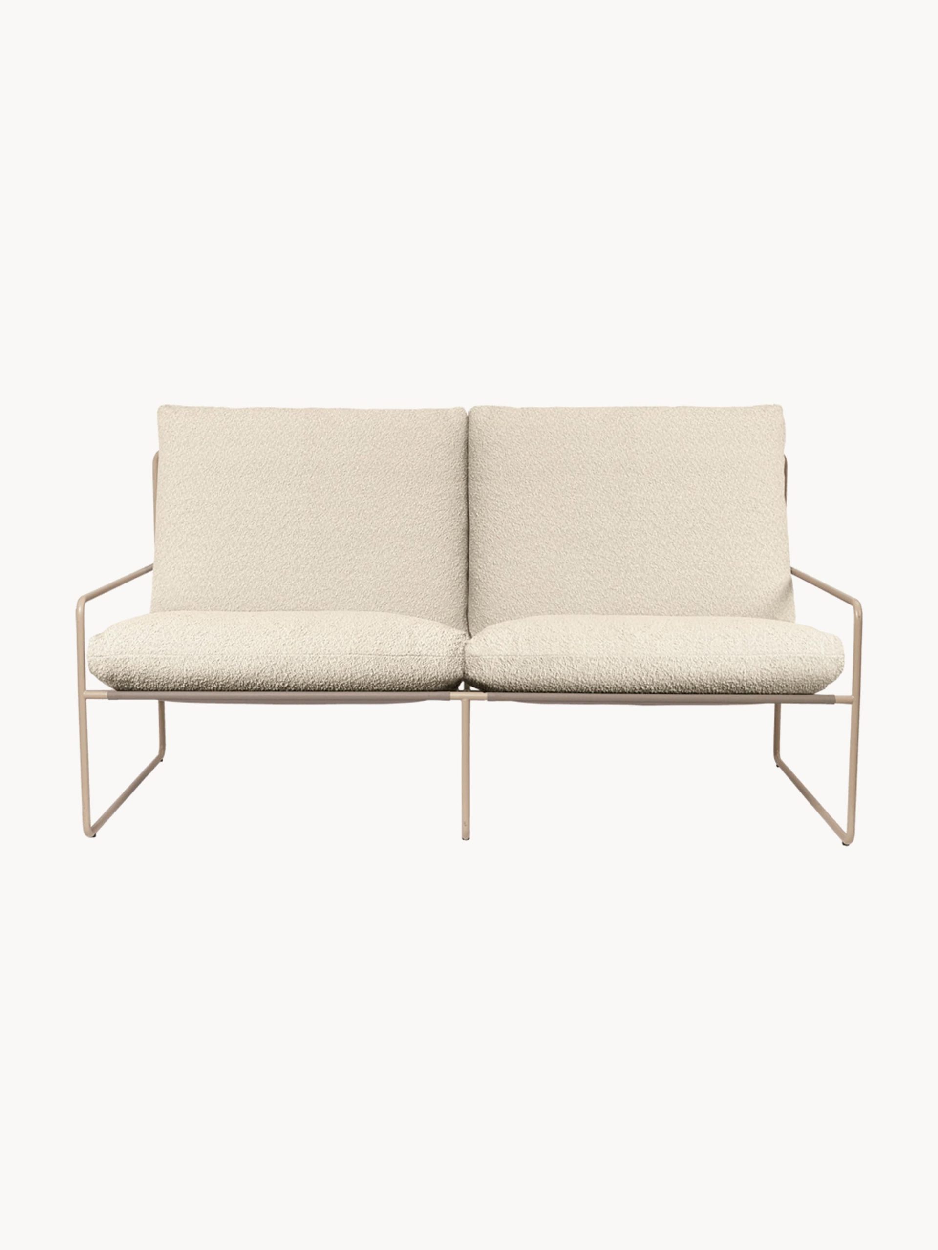 Sofá de jardín en tejido bouclé Desert (2 plazas)