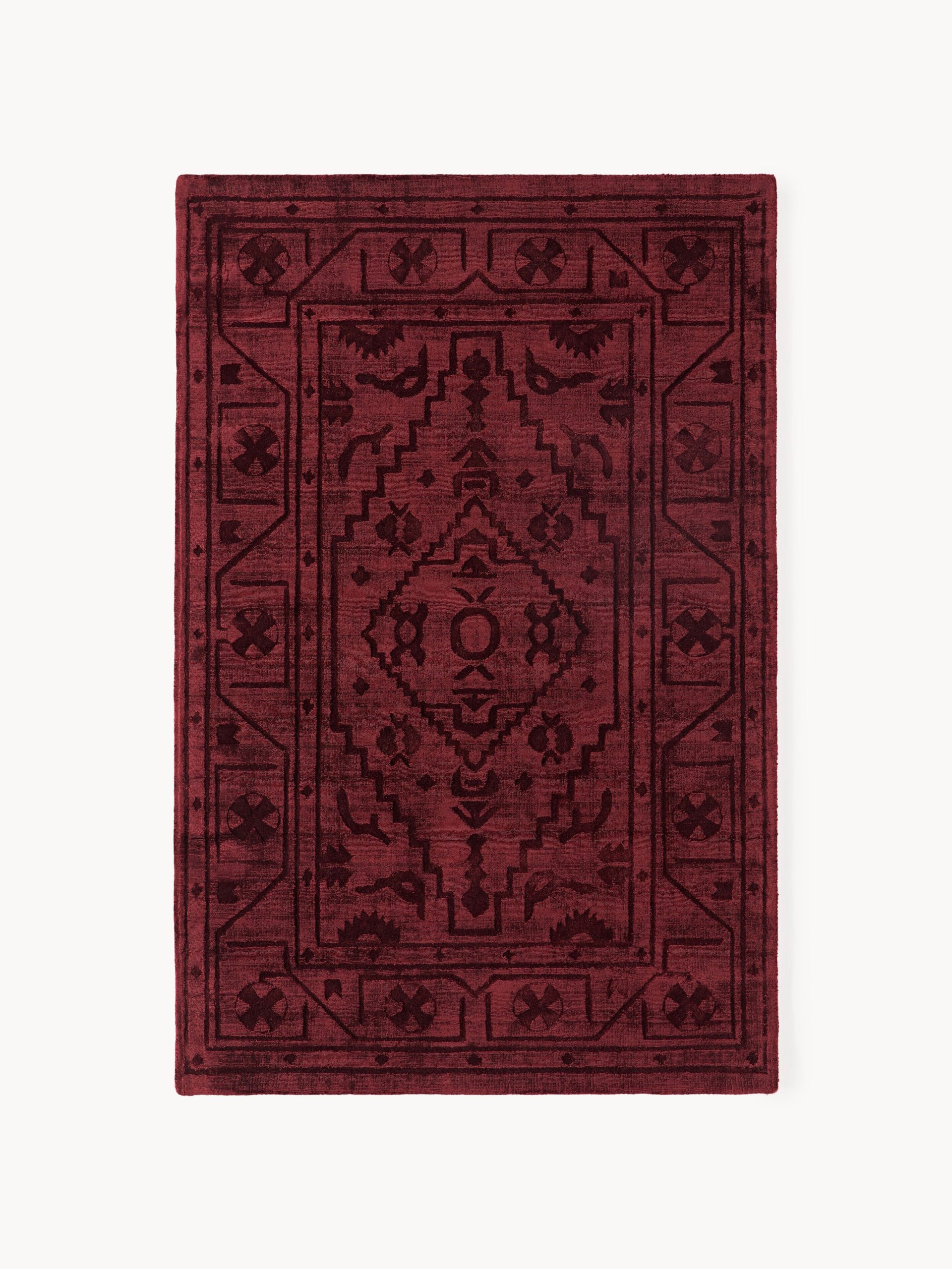 Alfombra artesanal de viscosa Shaila