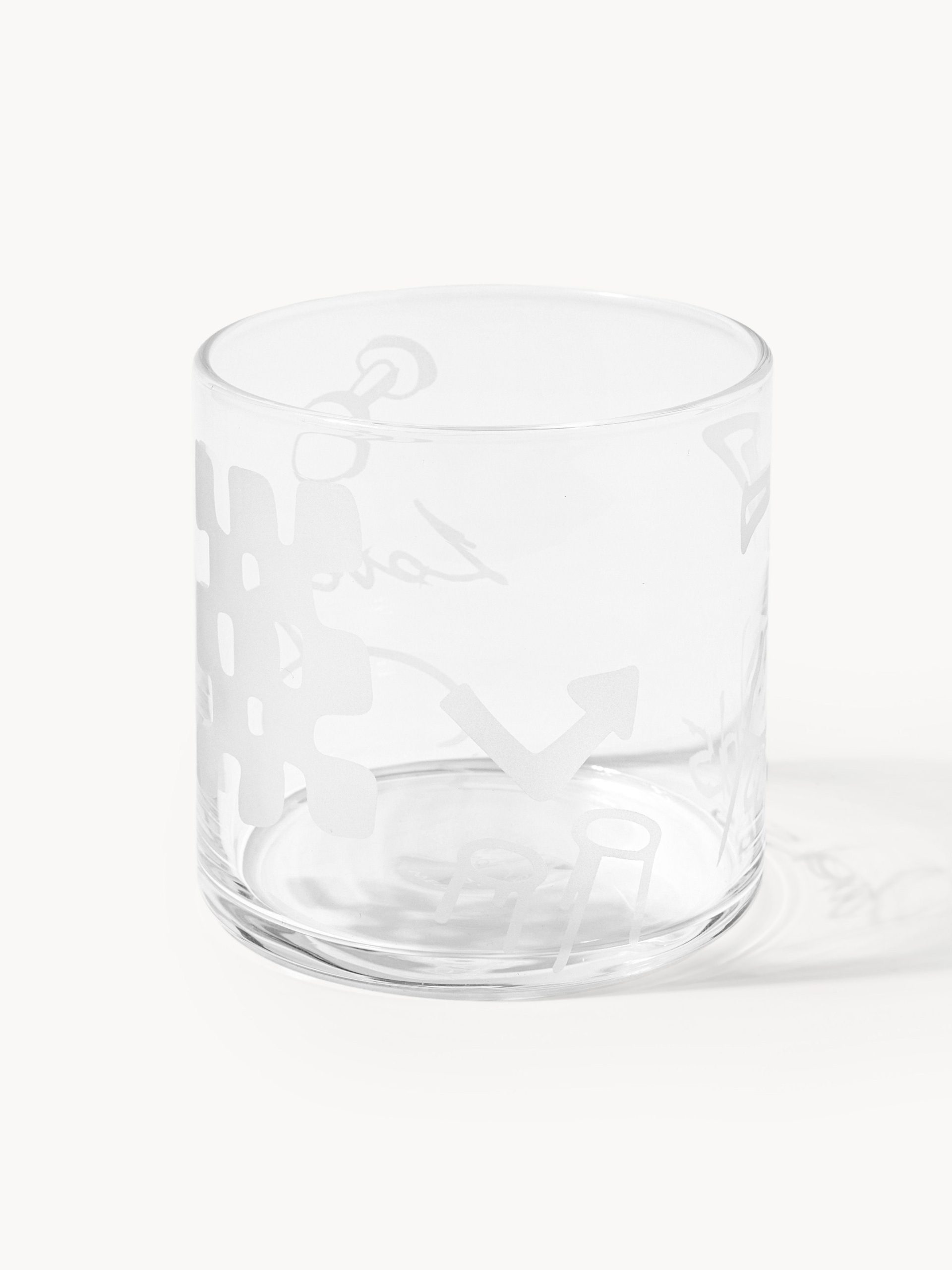 Westwing | Crosby Studios, vasos altos artesanales Cristal, 2 uds.