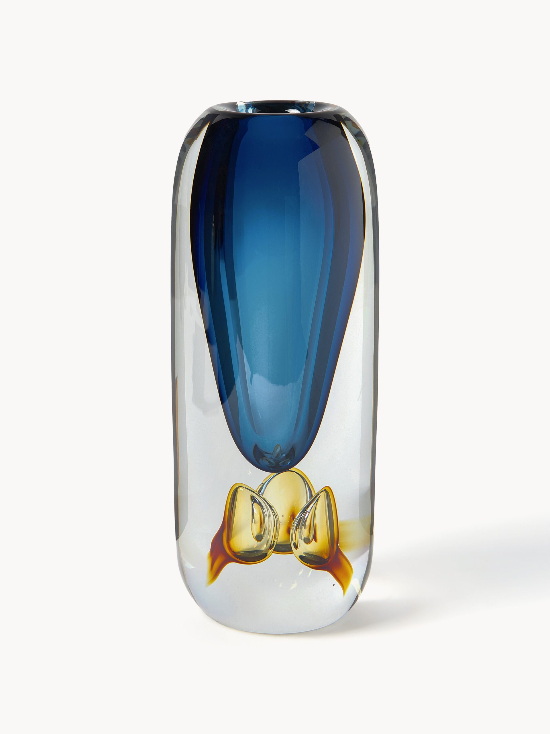 Jarrón de vidrio soplado Tyron, 33 cm