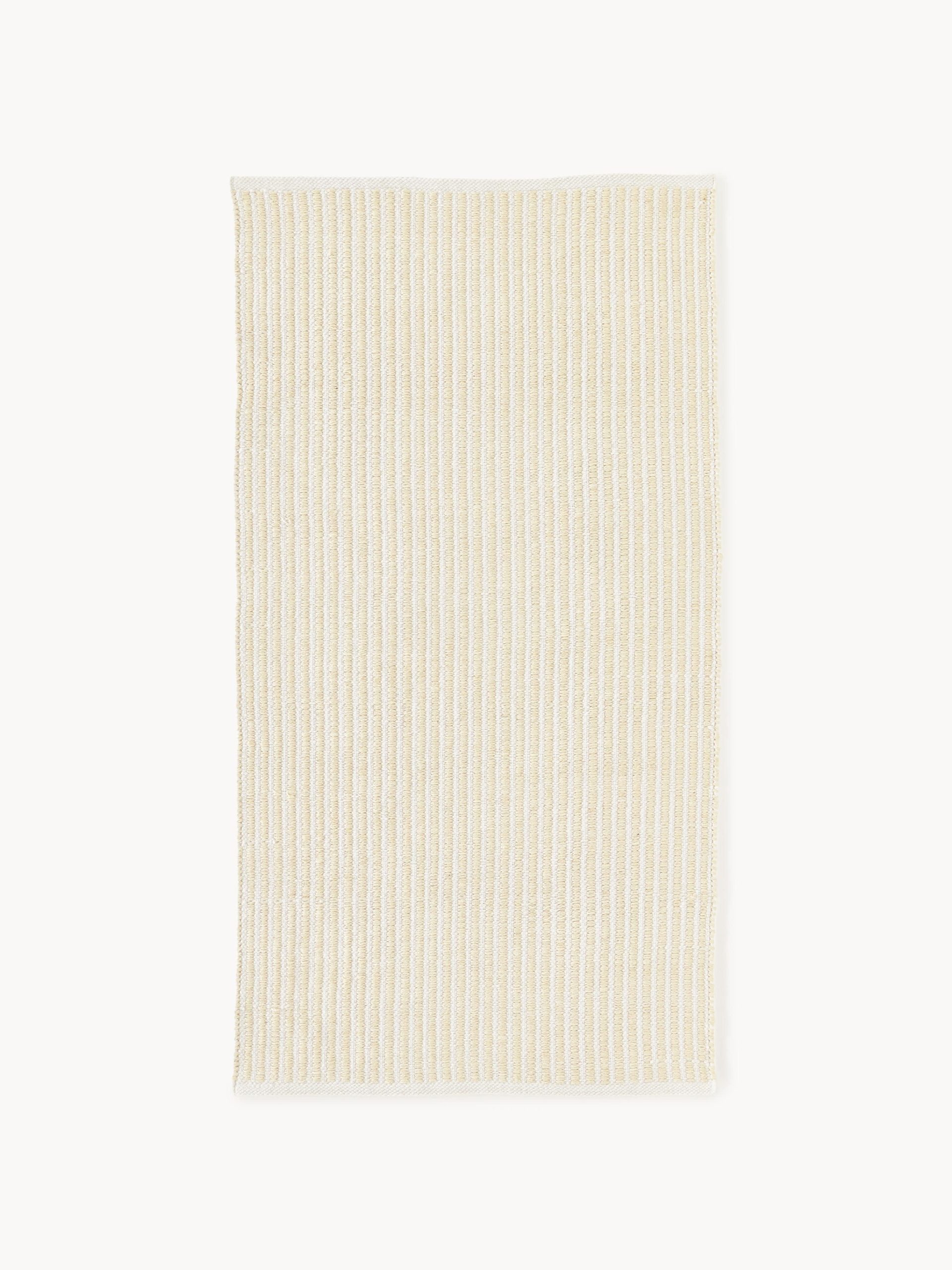 Alfombra artesanal para exterior a rayas Turner