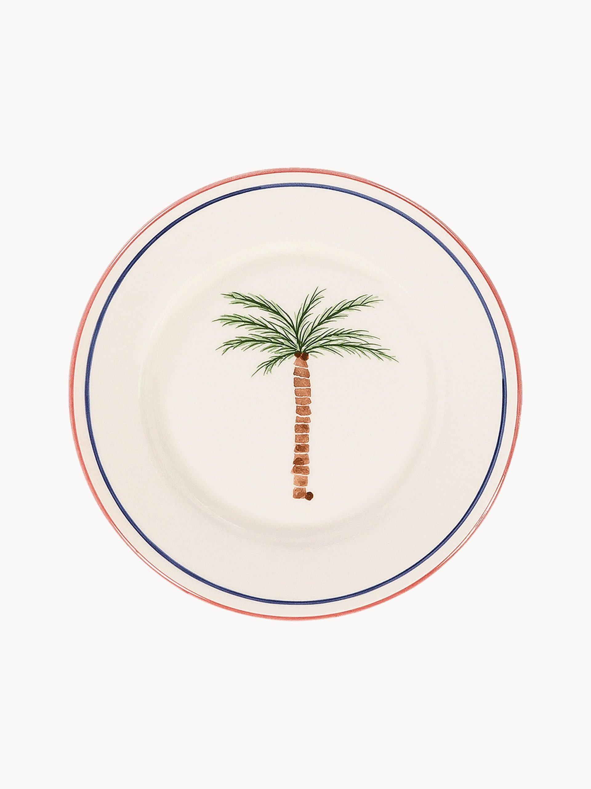 Plato postre artesanal Palm Tree