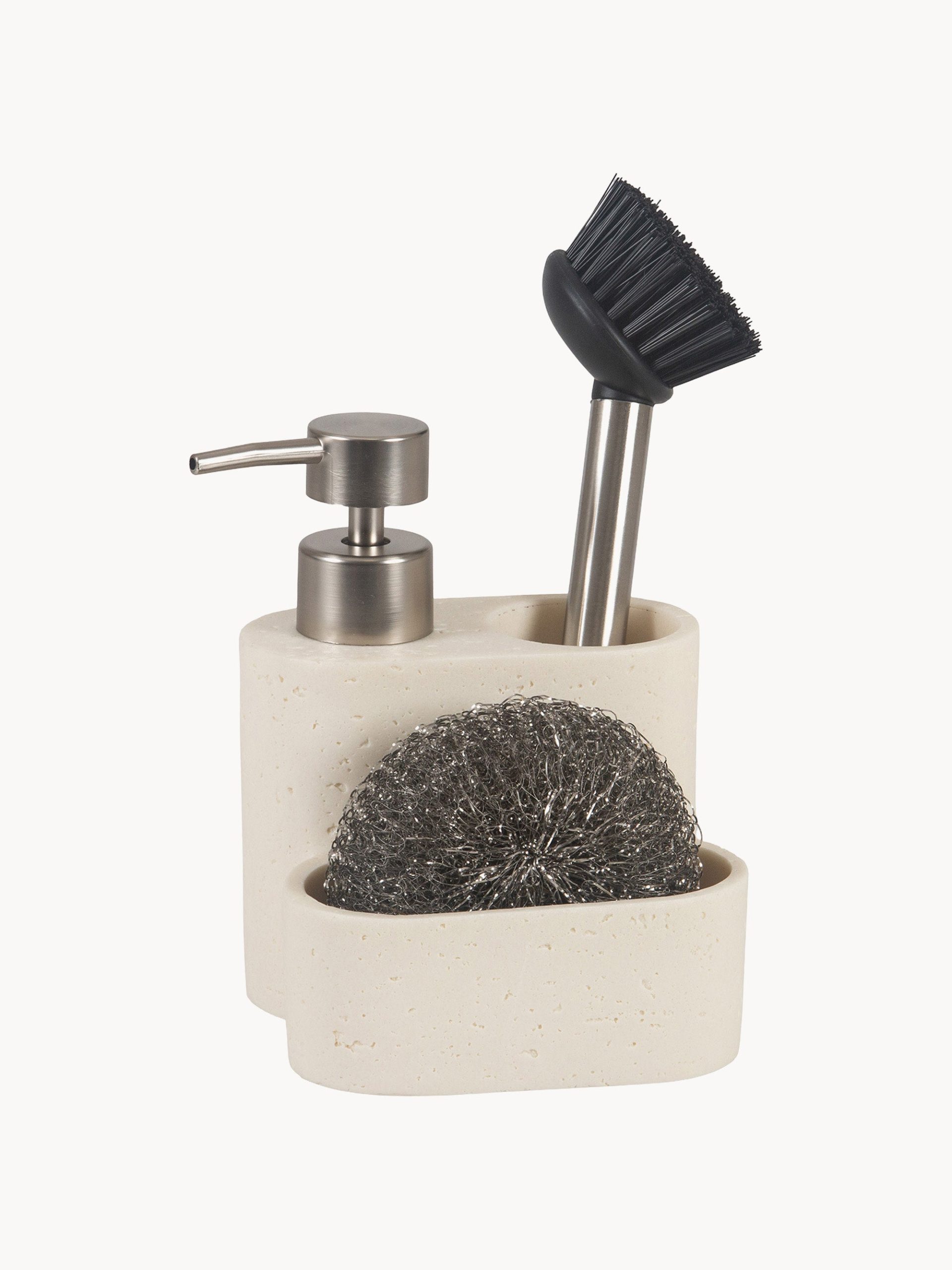 Set lavavajillas con cepillo y estropajo Polly, 3 pzas.