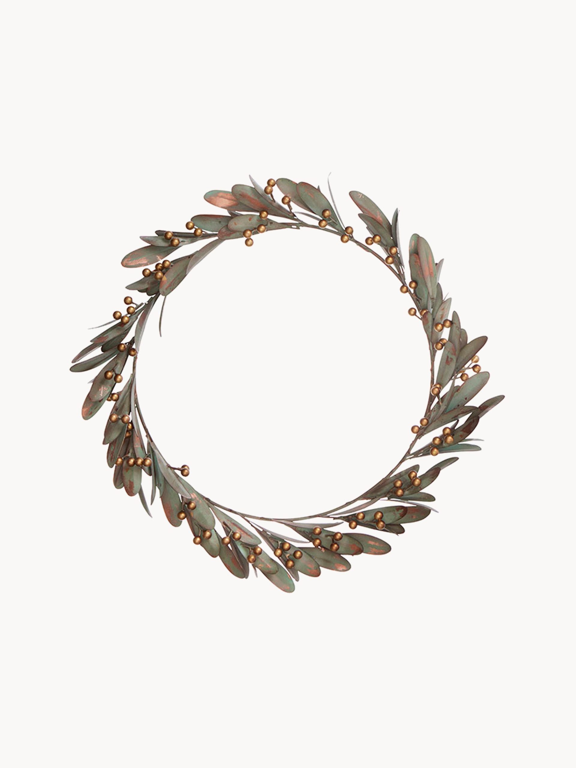 Corona navideña artesanal Ming