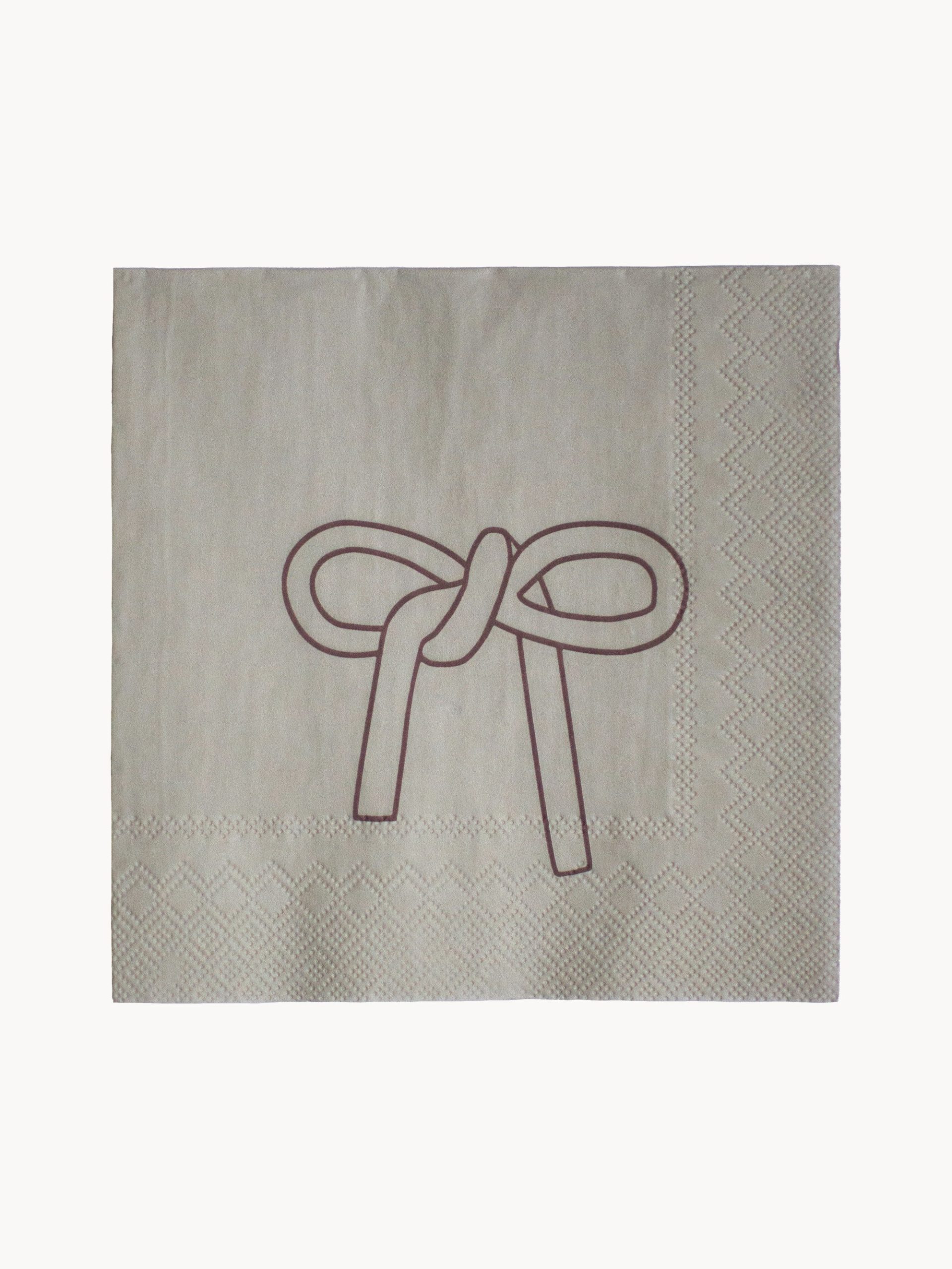 Servilletas de papel Bow, 20 uds.