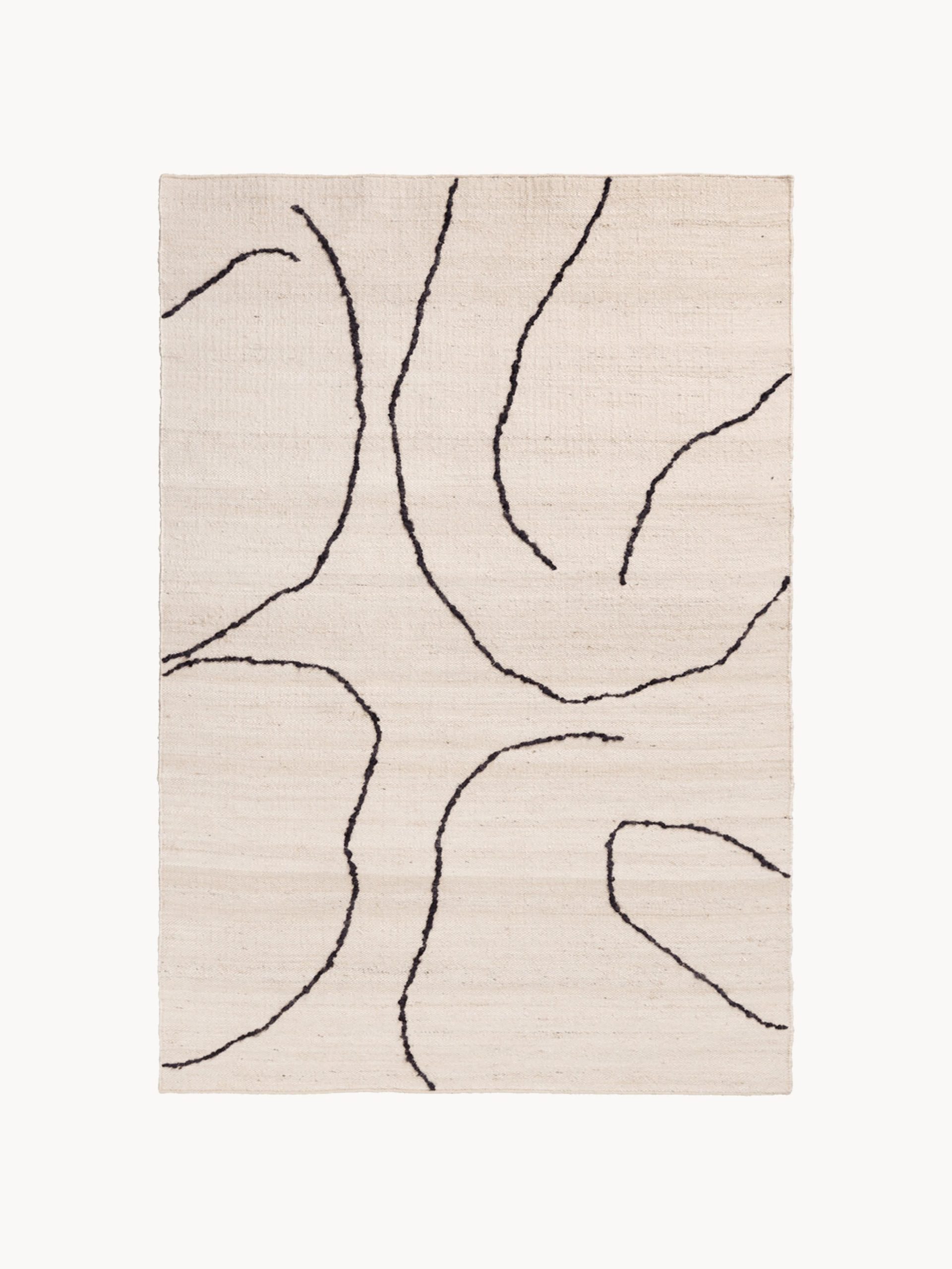 Alfombra de yute tejida a mano Gesso