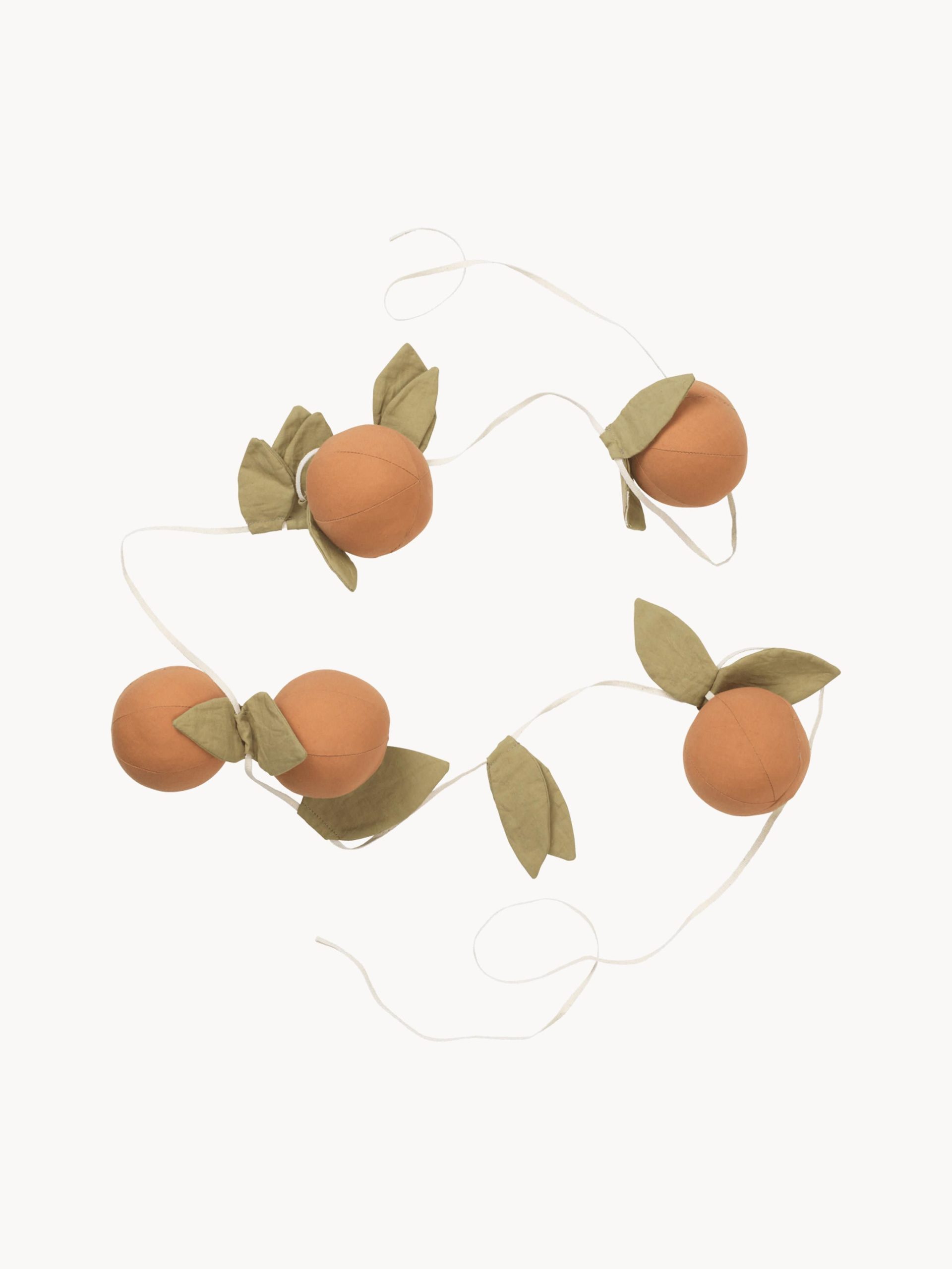 Guirnalda de algodón ecológico Oranges