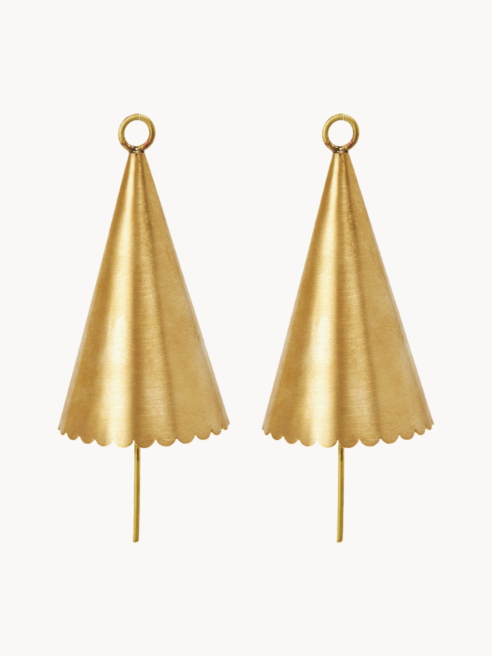 Adornos navideños Cone Bell, 2 uds.