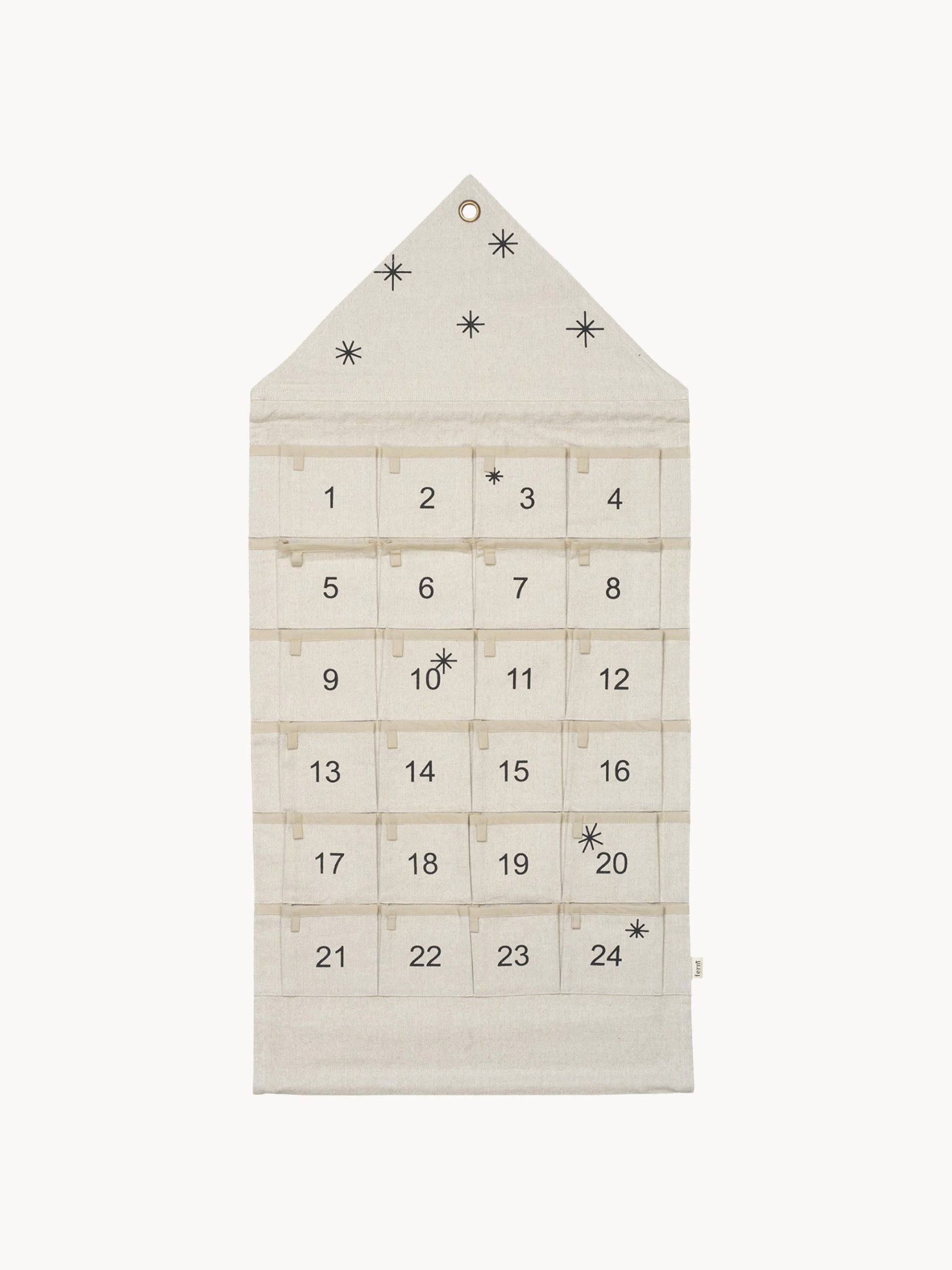 Calendario de Adviento de algodón Star