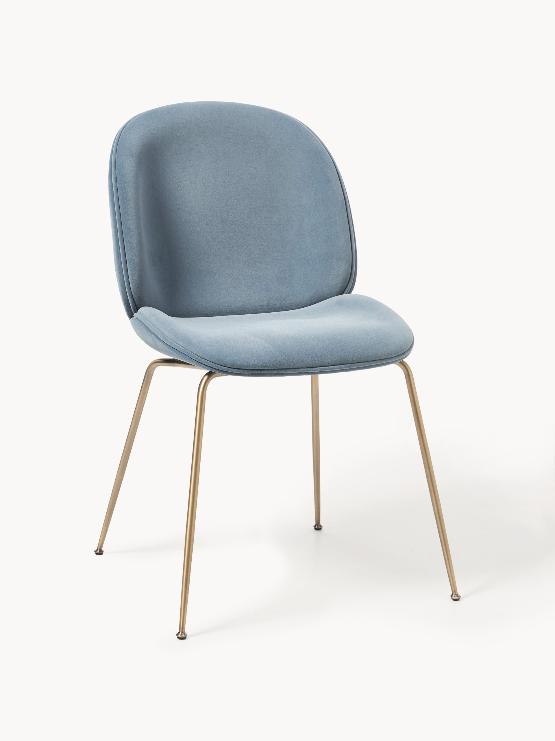 WESTWING x GUBI, silla de comedor de terciopelo Beetle by Delia Lachance