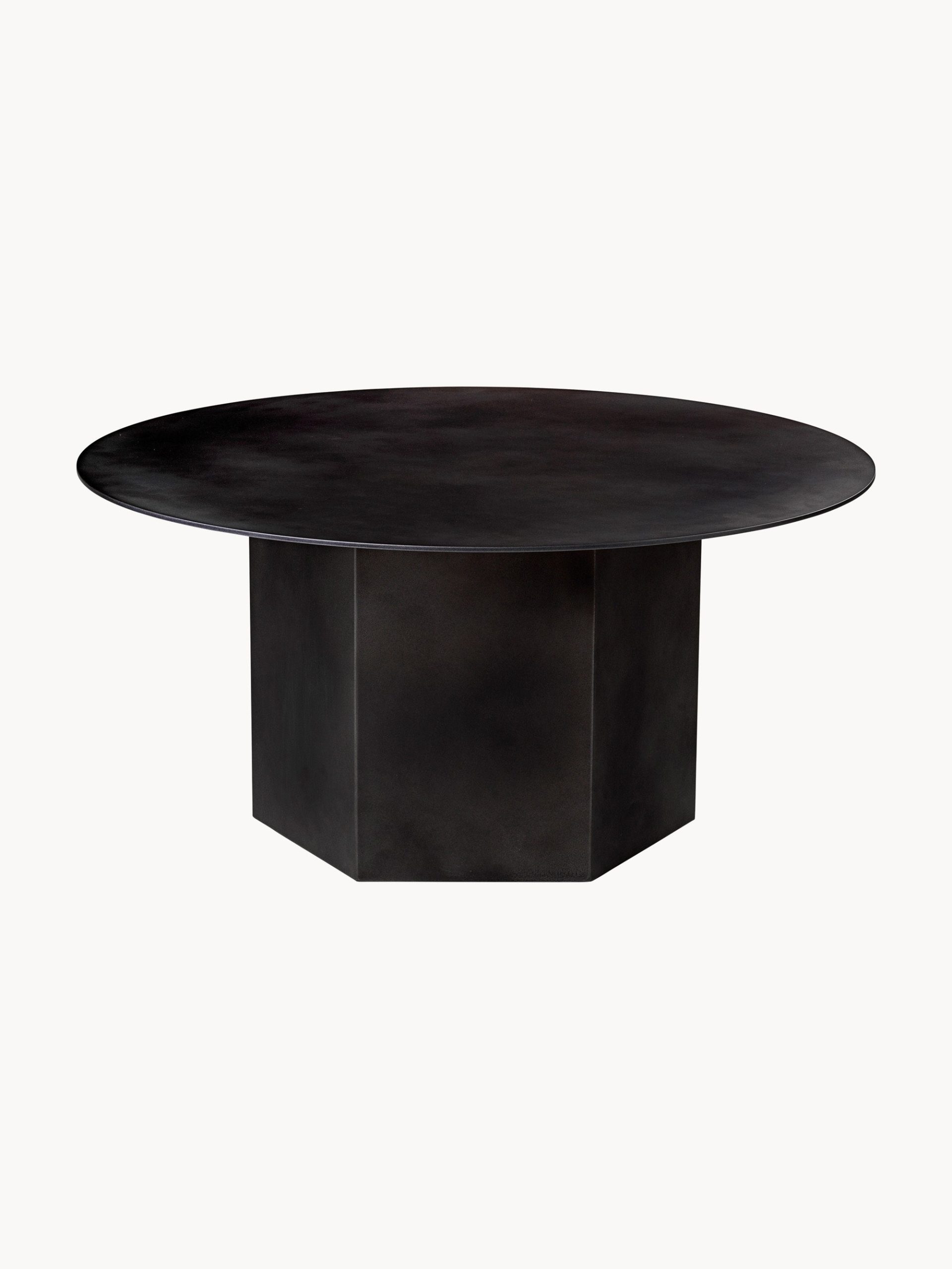 Mesa de centro redonda de acero Epic, Ø 80 cm