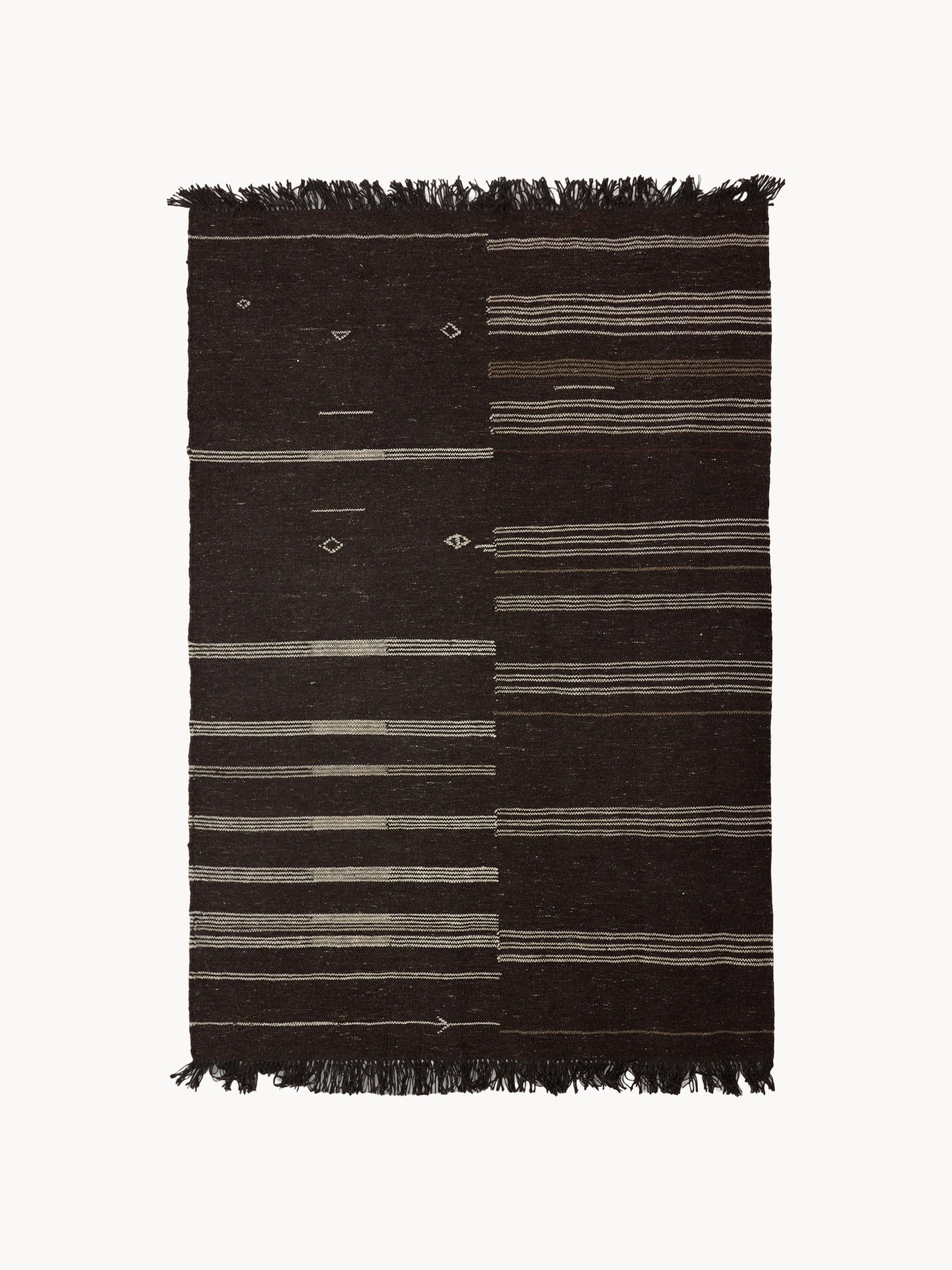 Alfombra de lana Striped