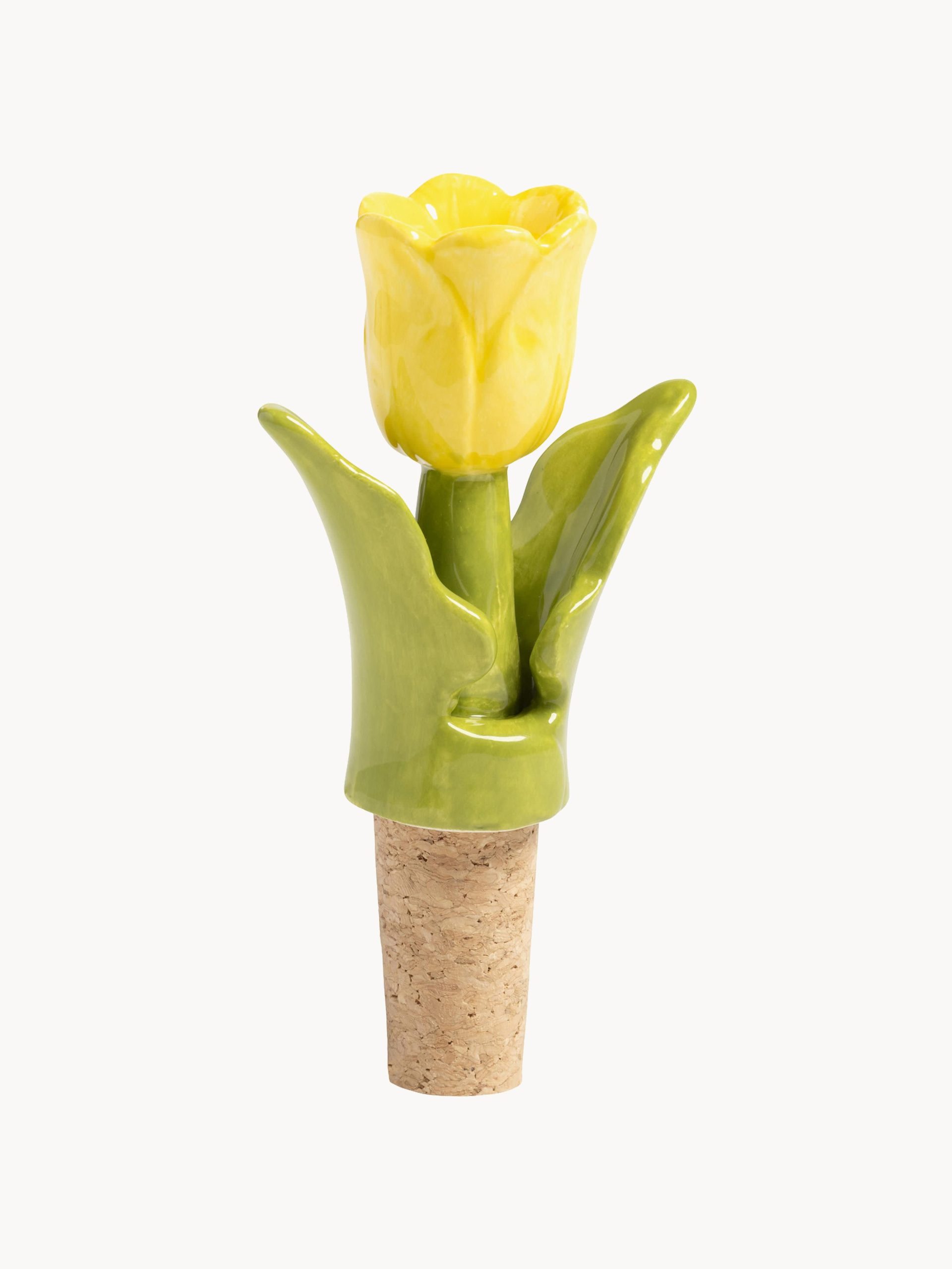 Tapón de botella pintado a mano Tulip