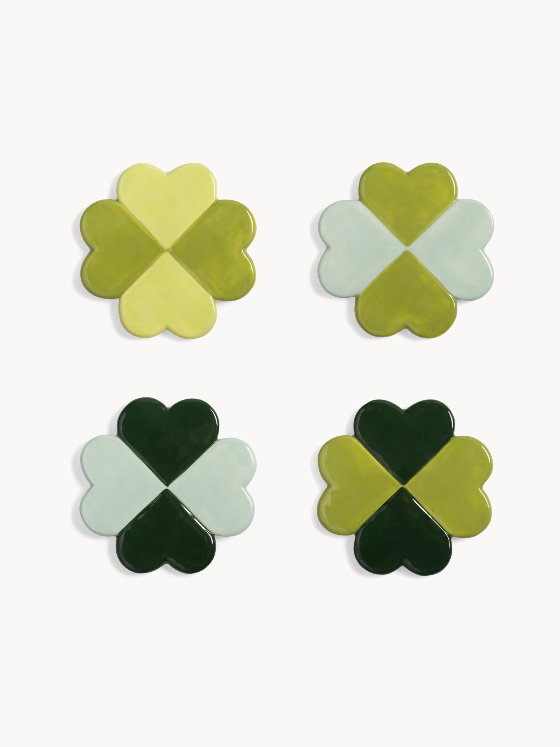 Posavasos artesanales Lucky, 4 uds.