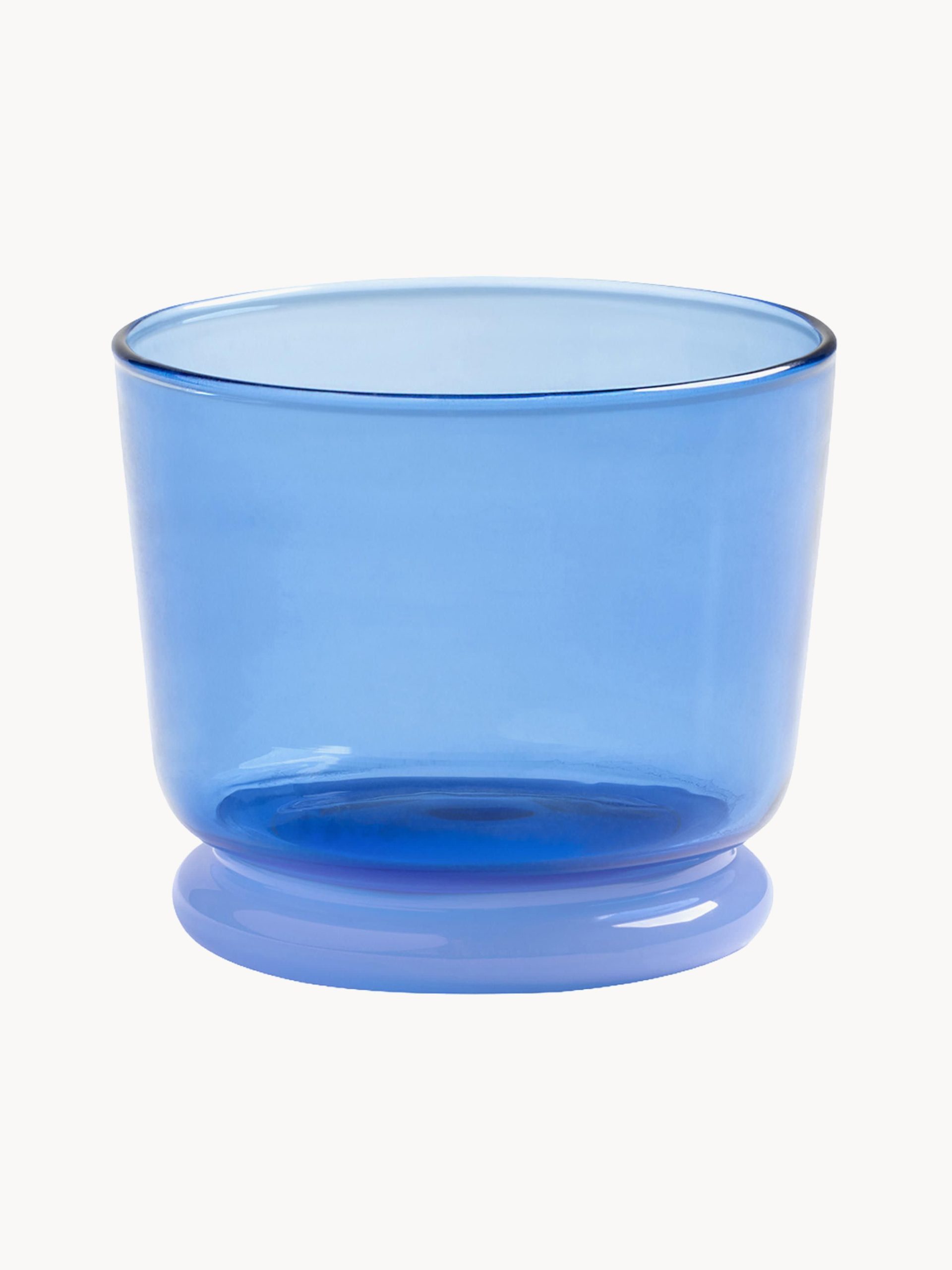Vasos de agua artesanales de vidrio borosilicato Dew, 2 uds.