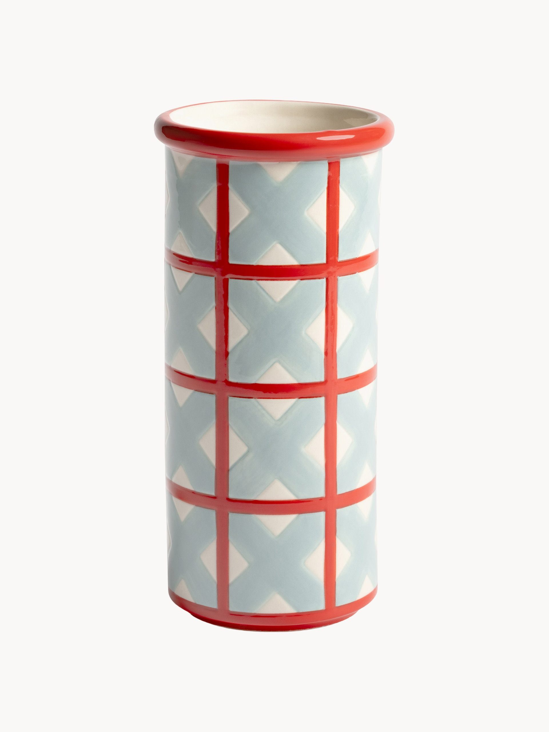 Jarrón artesanal Patch, 19 cm