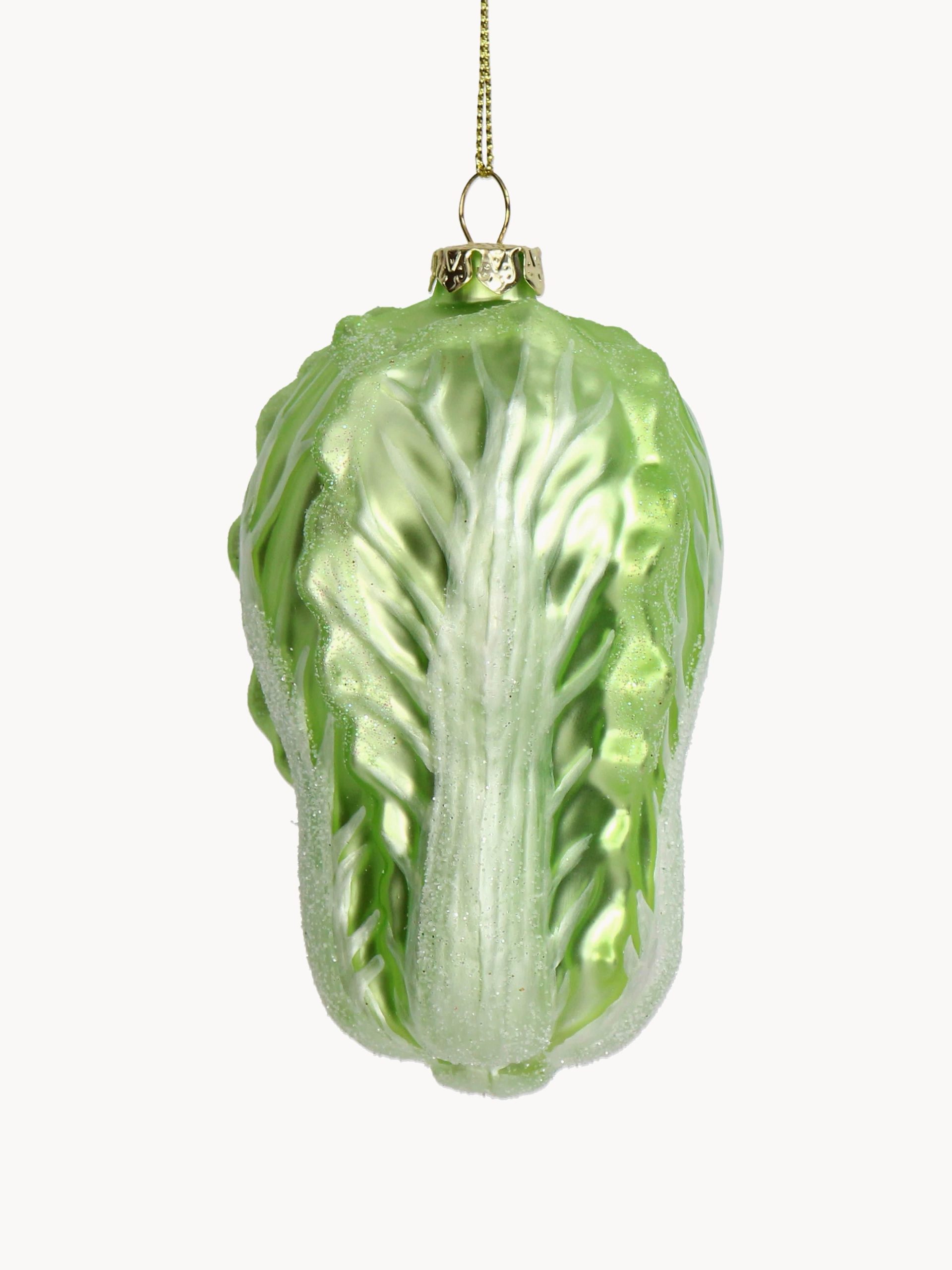 Adorno navideño colgante de cristal Cabbage