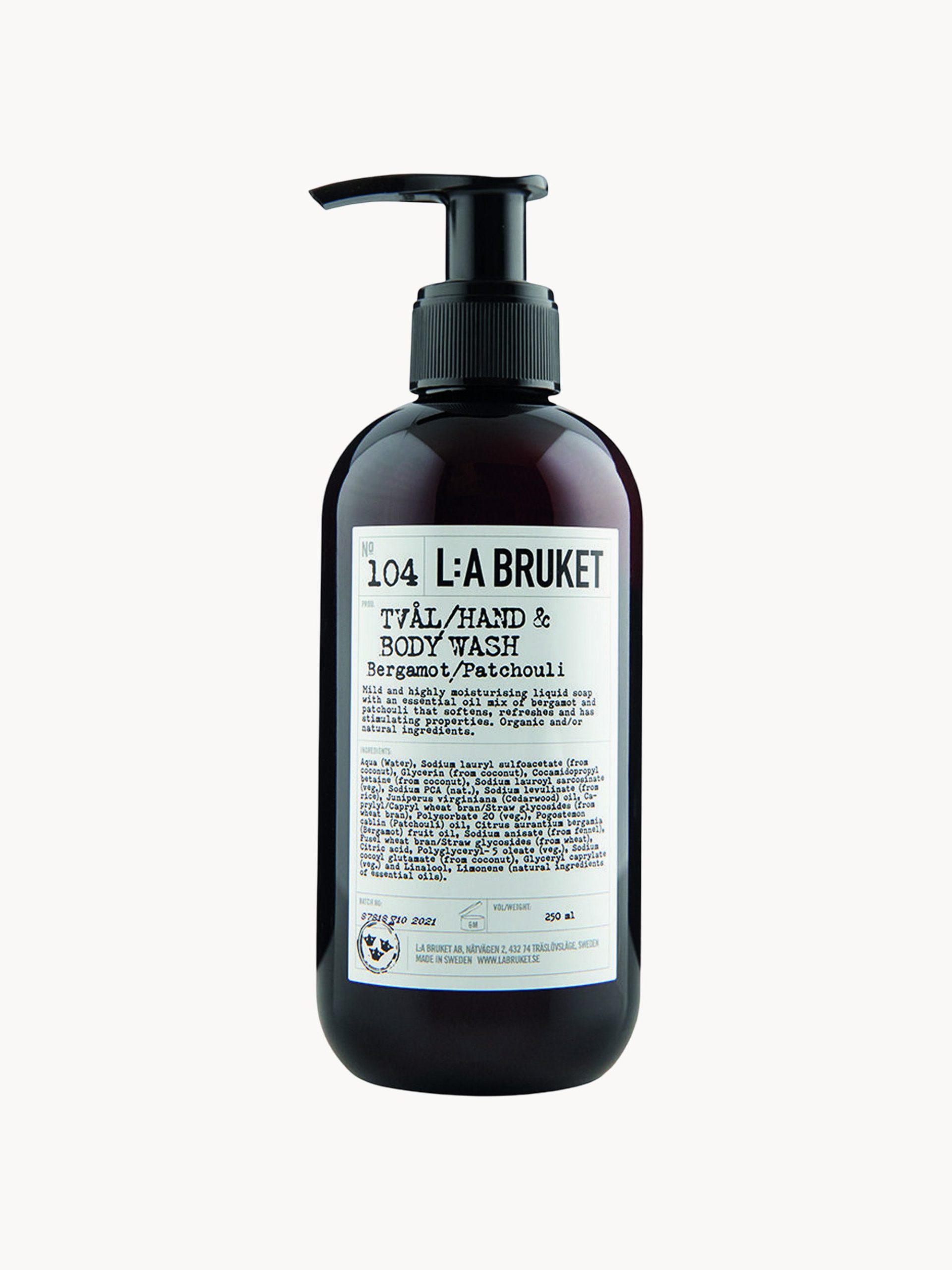 Jabón de manos y cuerpo (bergamota, pachulí)