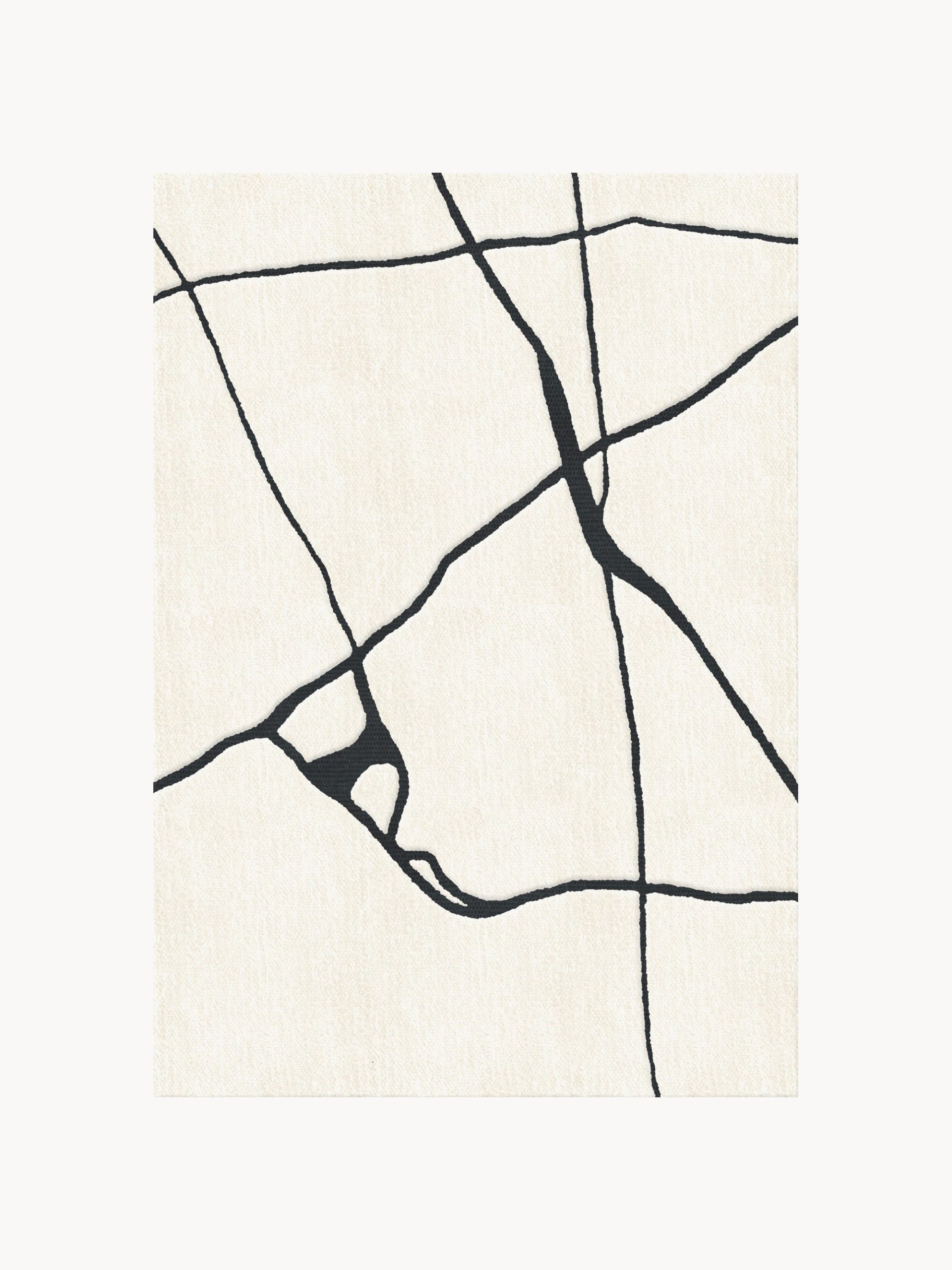 Alfombra artesanal de lana de pelo corto Gotland