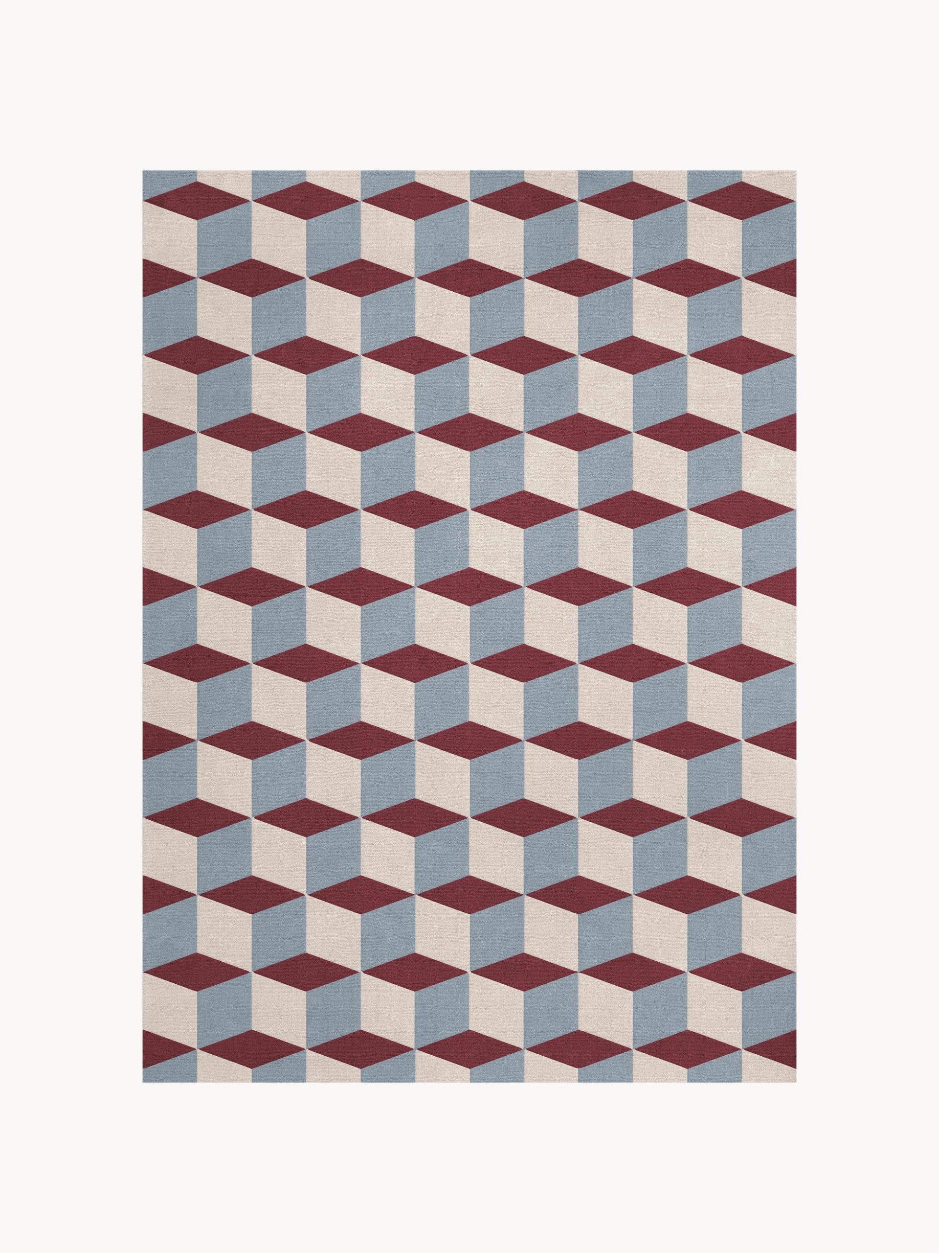 Alfombra artesanal de lana Mulberry Sky